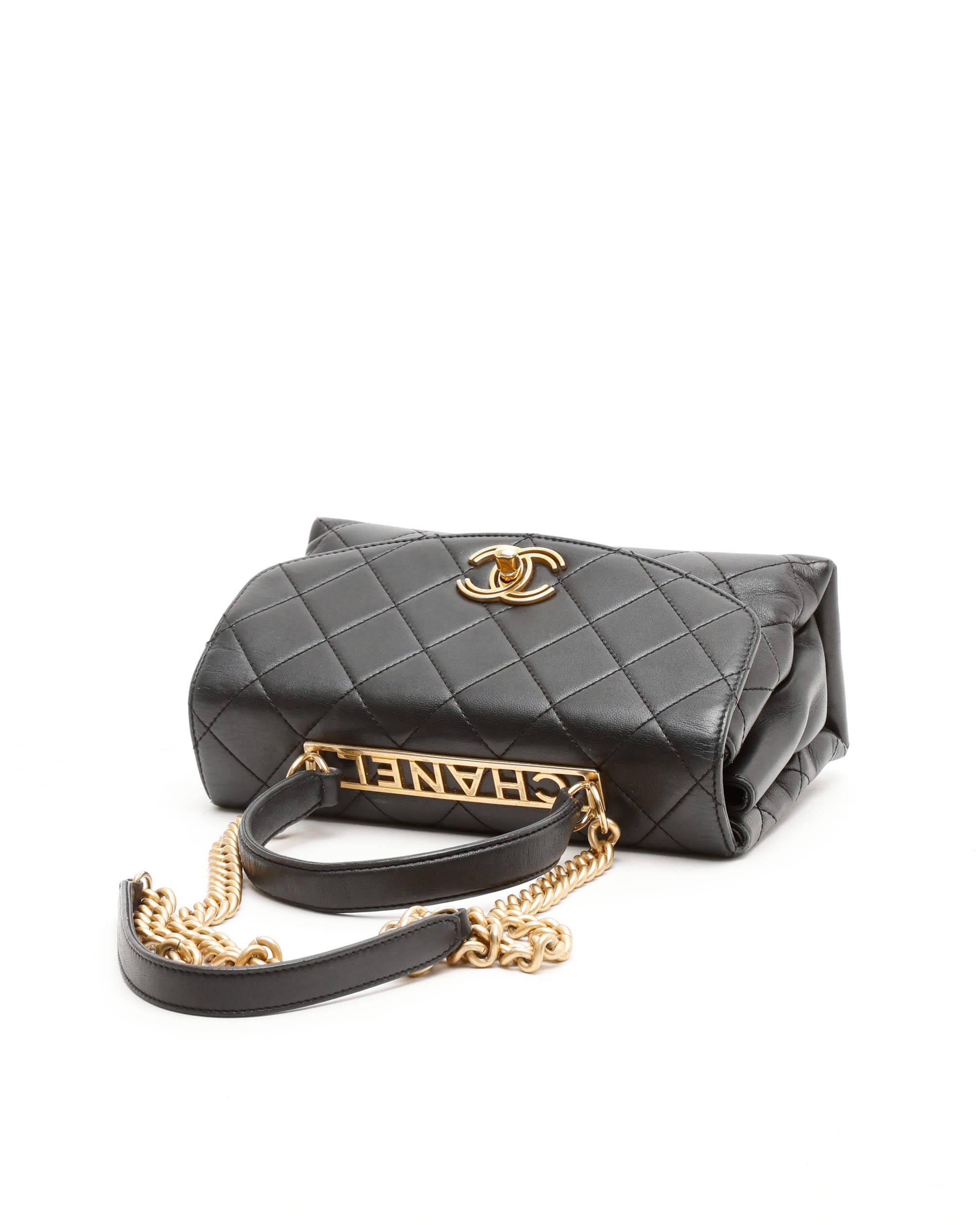 CHANEL Pre-owned Cc Trendy Top Handle Bag In Black
