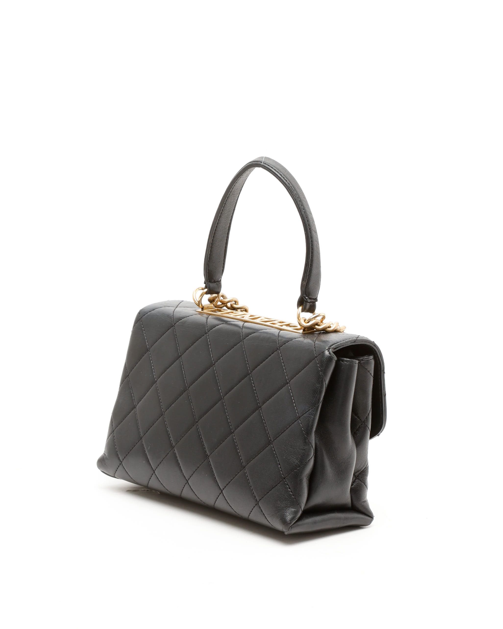 CHANEL Pre-owned Cc Trendy Top Handle Bag In Black