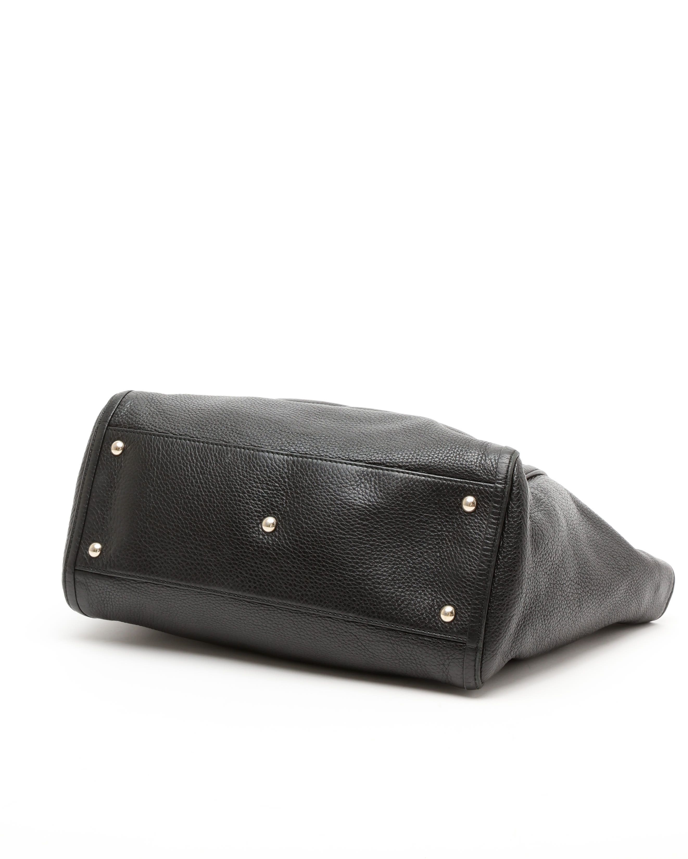 Gucci Soho Tassel Tote Bag In Black