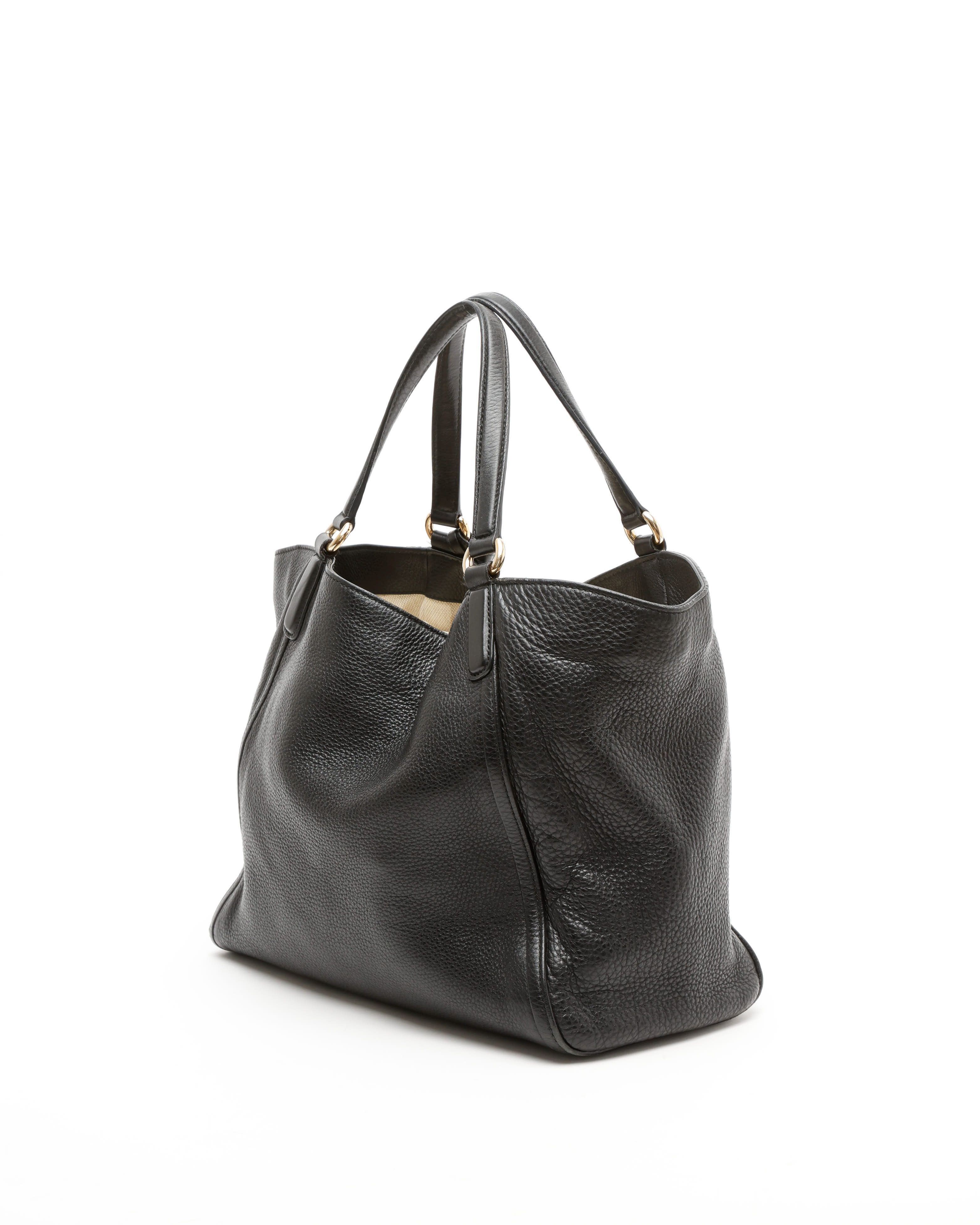 Gucci Soho Tassel Tote Bag In Black