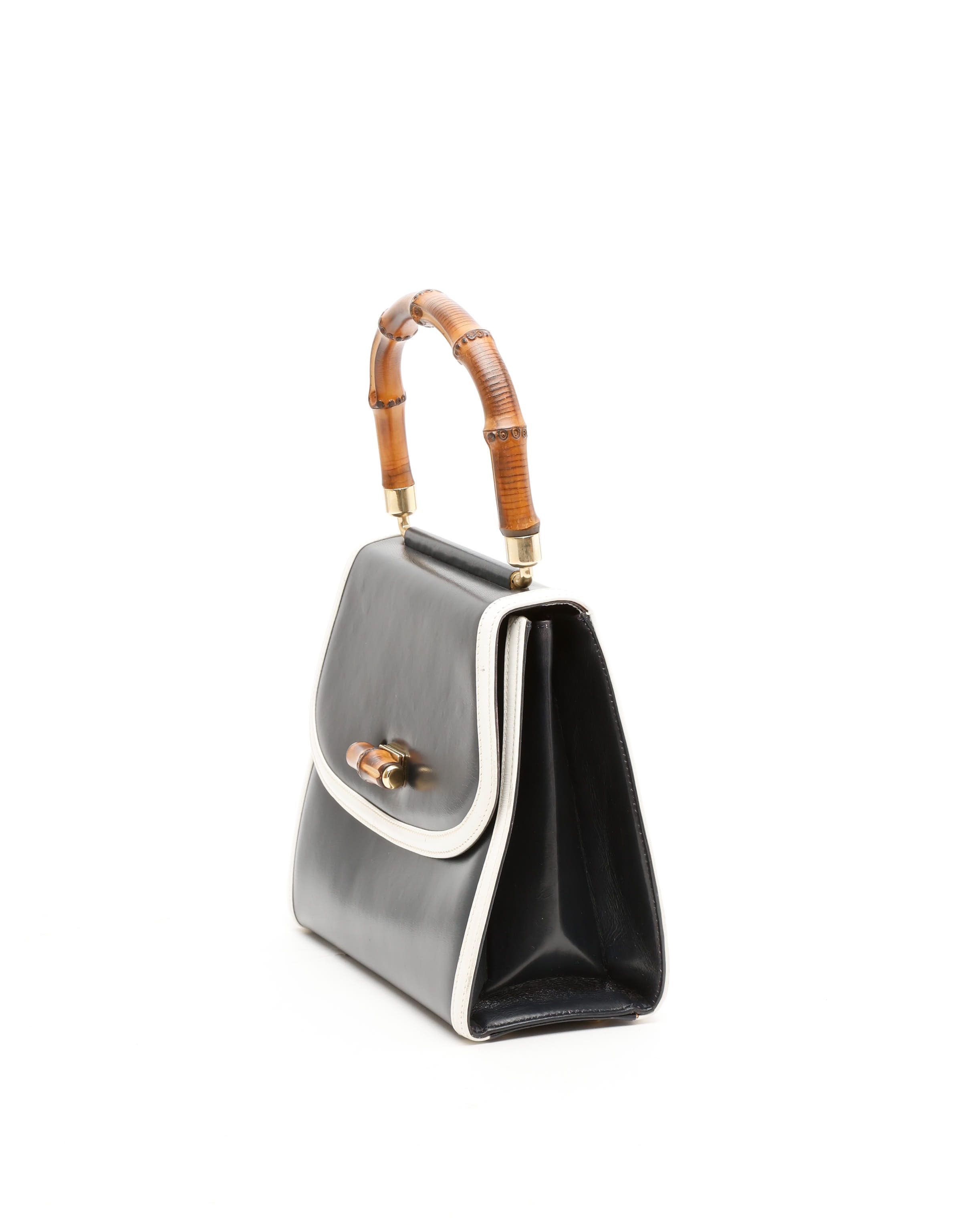 Gucci Bamboo Top Handle Bag In Multi