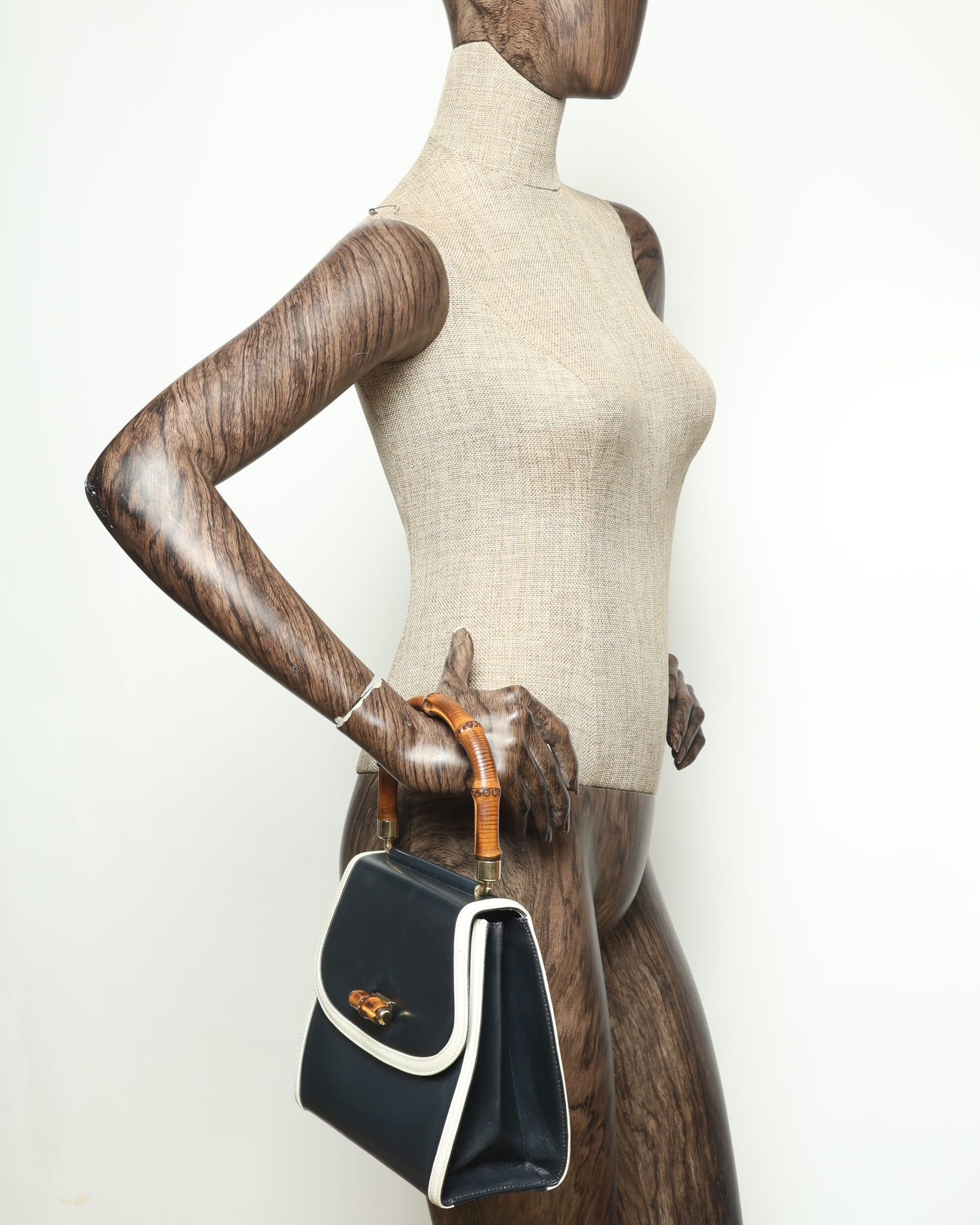 Gucci Bamboo Top Handle Bag In Multi