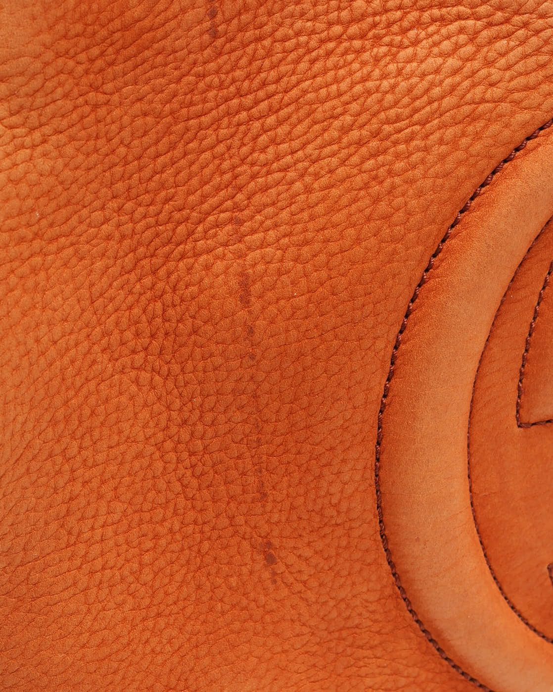 Gucci Soho Chain Tote Bag In Orange