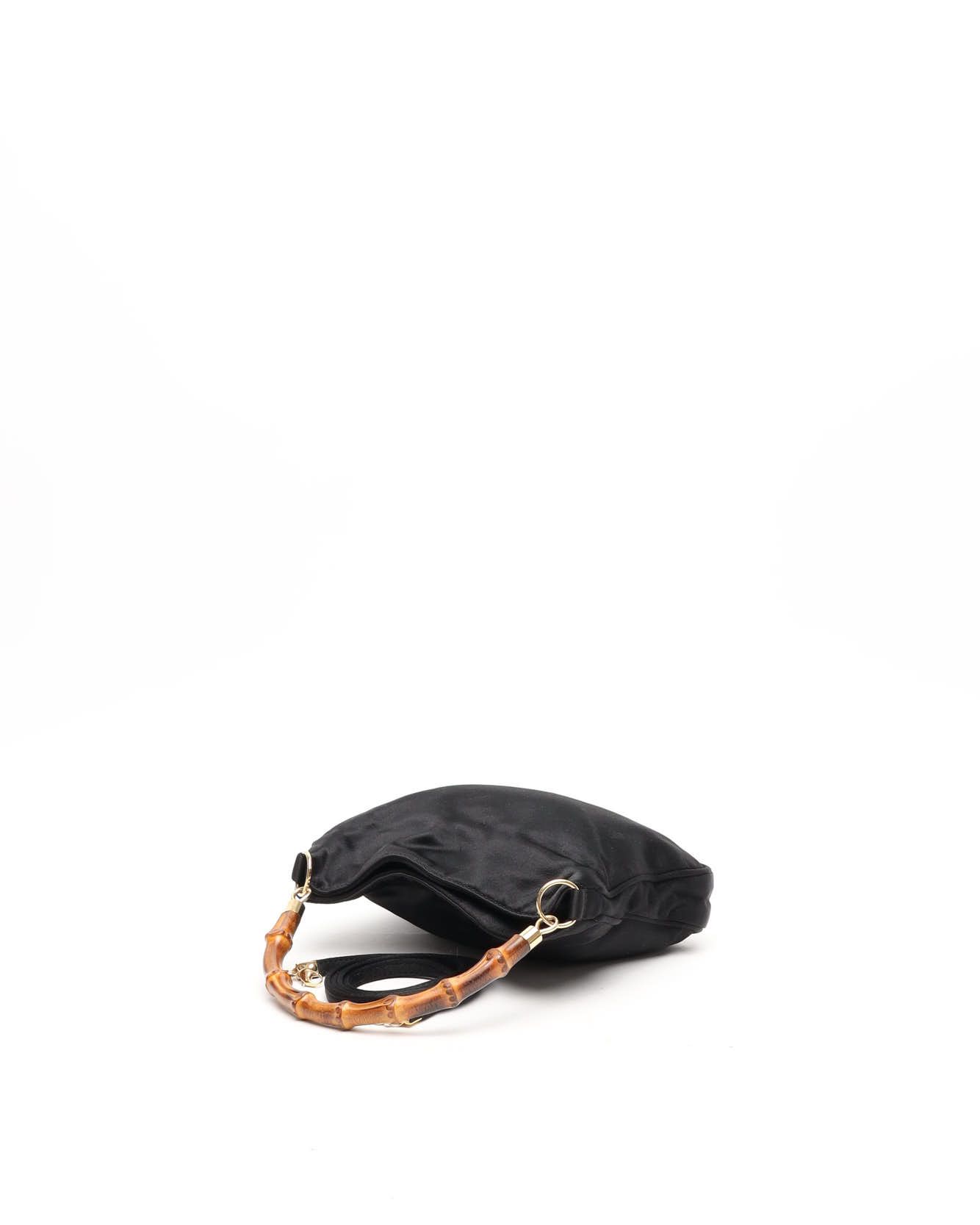 Gucci Bamboo Shoulder Bag In Black