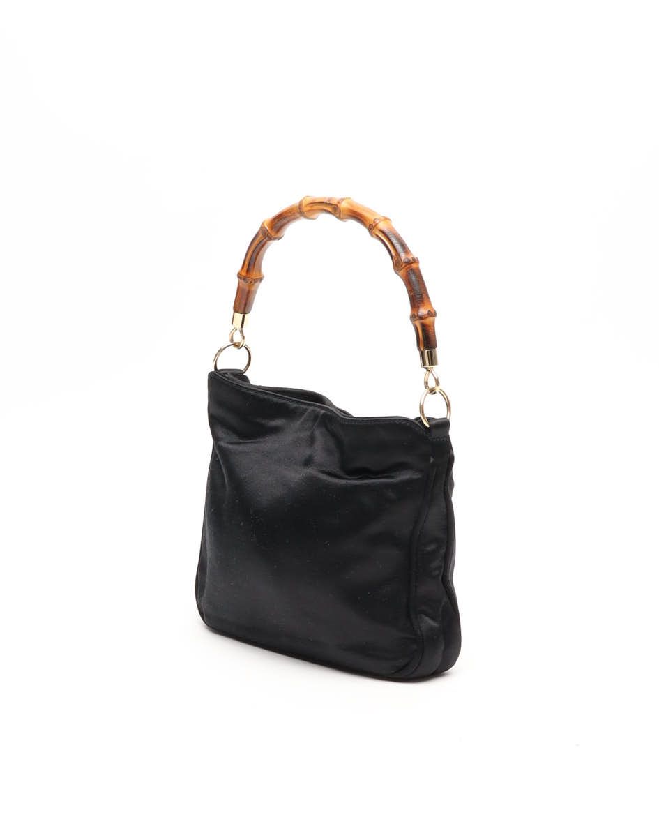 Gucci Bamboo Shoulder Bag In Black
