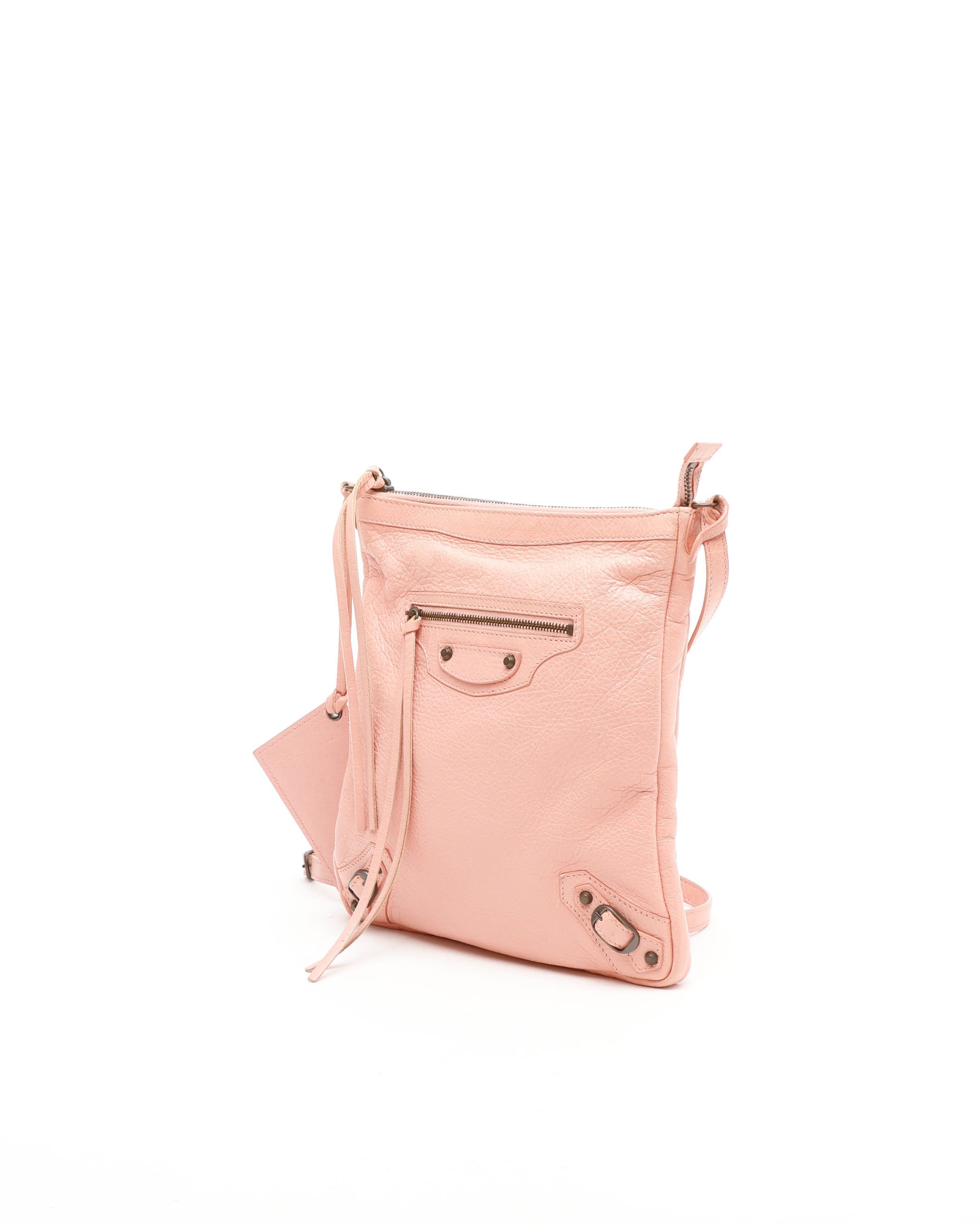 Balenciaga Le City Crossbody Bag In Pink