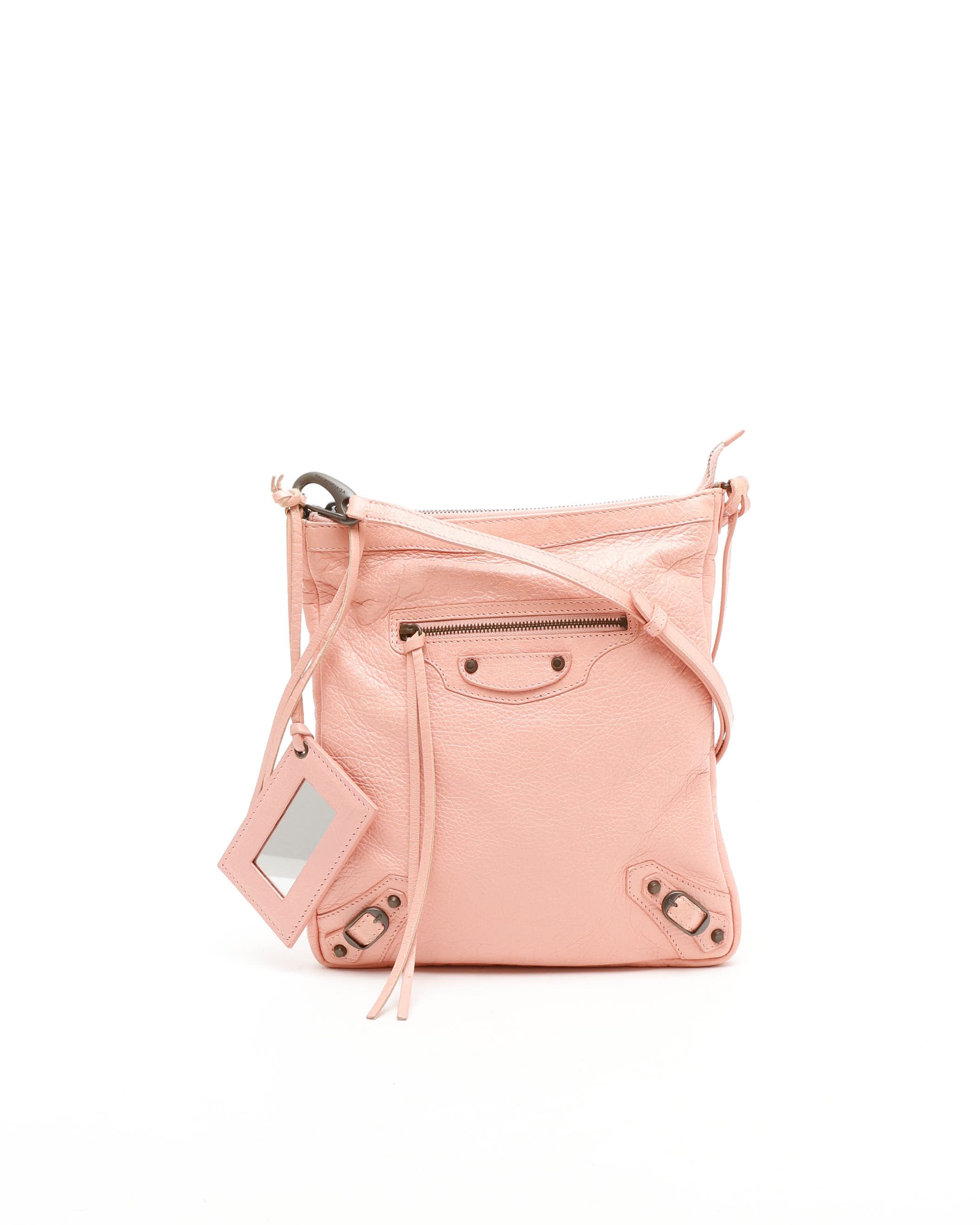 Balenciaga Le City Crossbody Bag In Pink