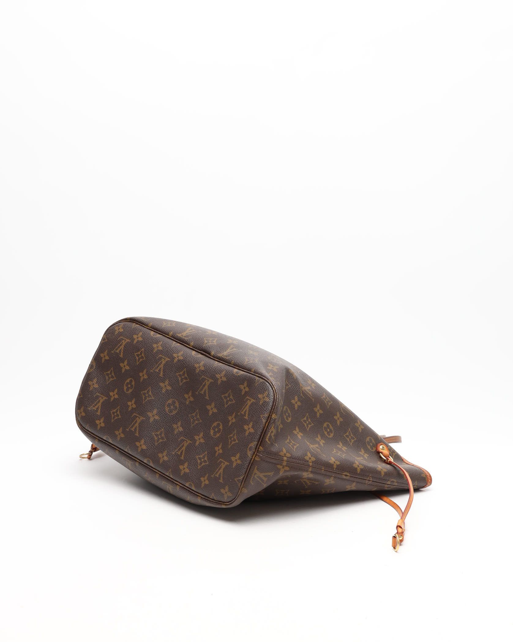 Pre-owned Louis Vuitton Monogram Neverfull Mm Tote Bag In Brown