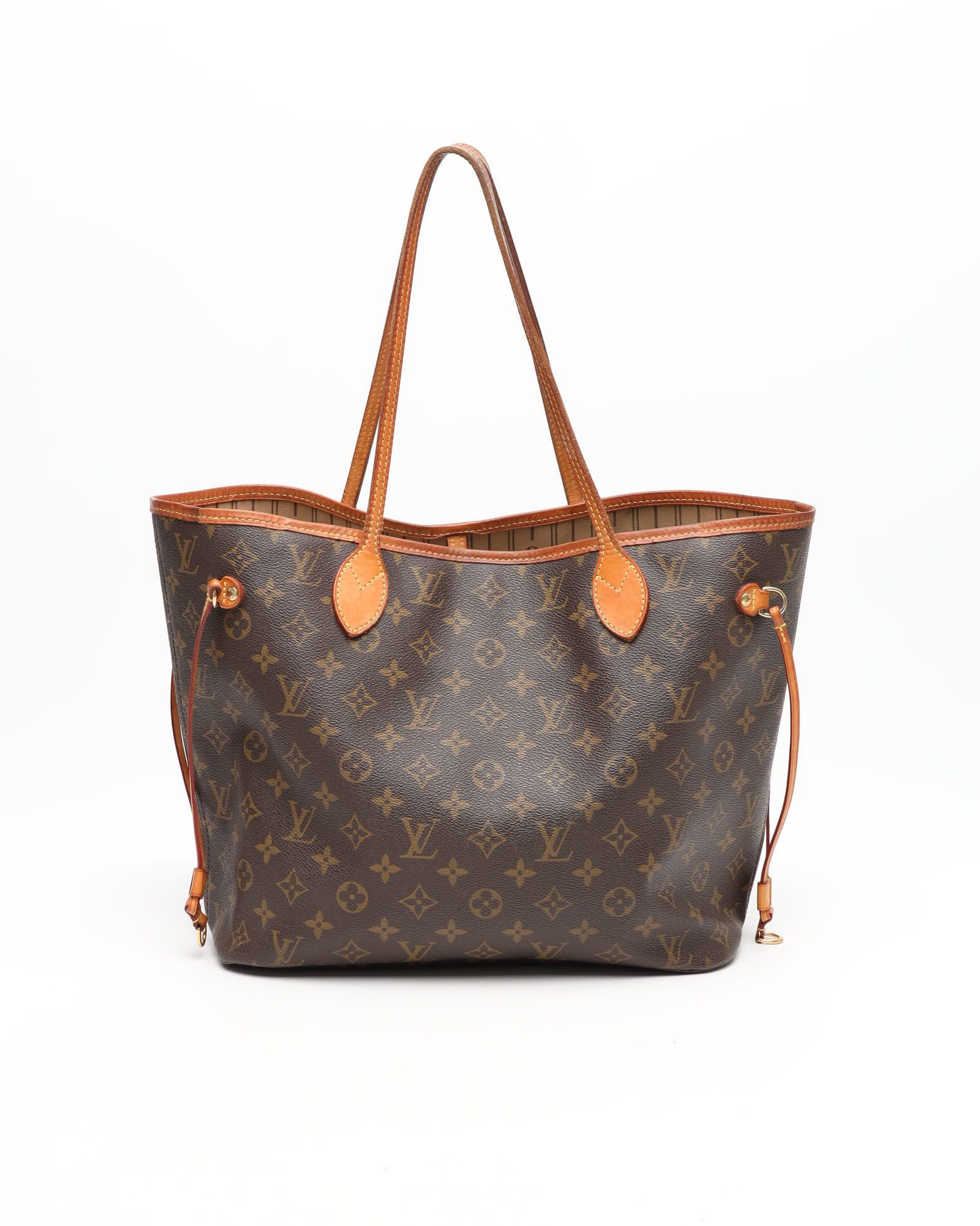 Pre-owned Louis Vuitton Monogram Neverfull Mm Tote Bag In Brown