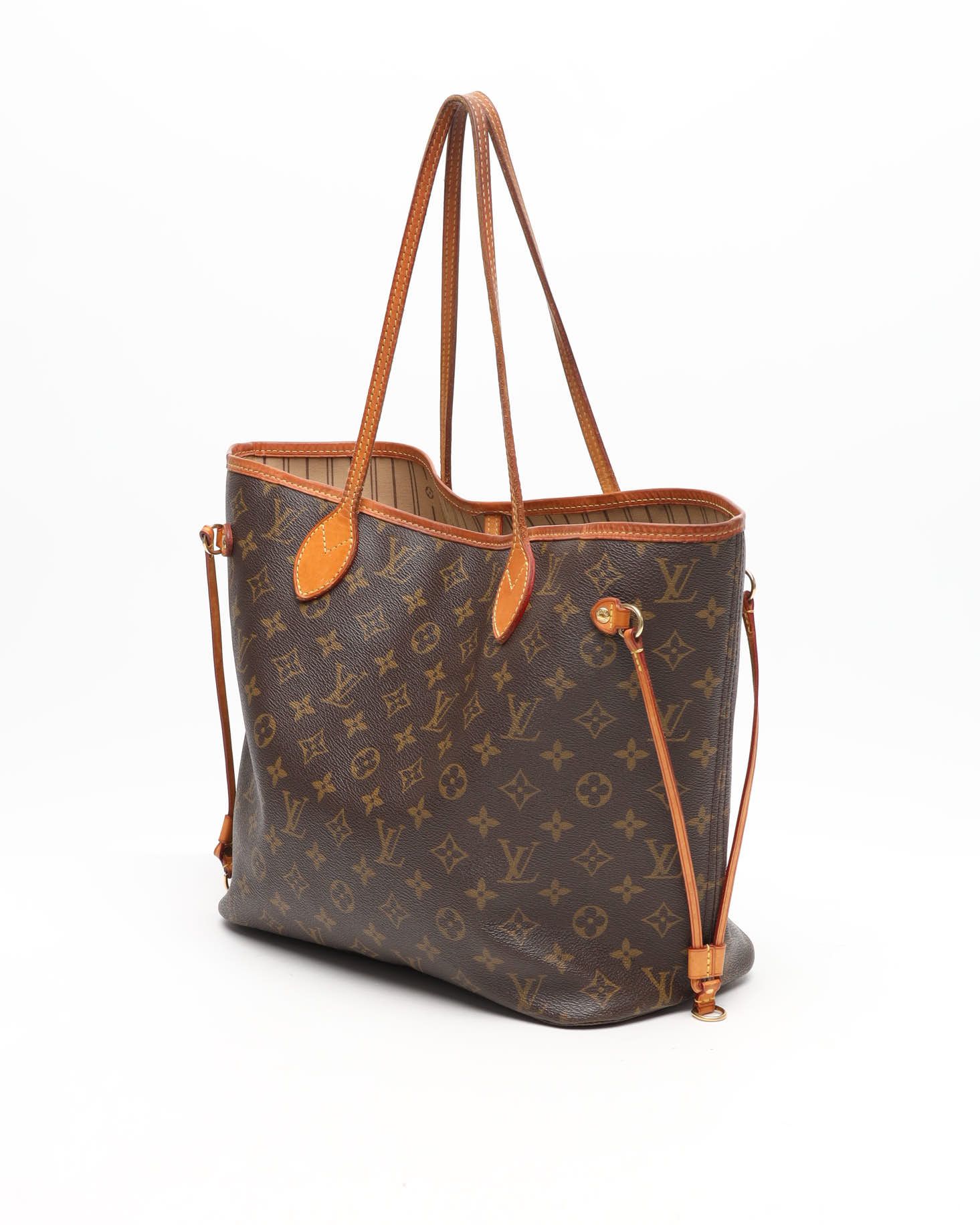 Pre-owned Louis Vuitton Monogram Neverfull Mm Tote Bag In Brown