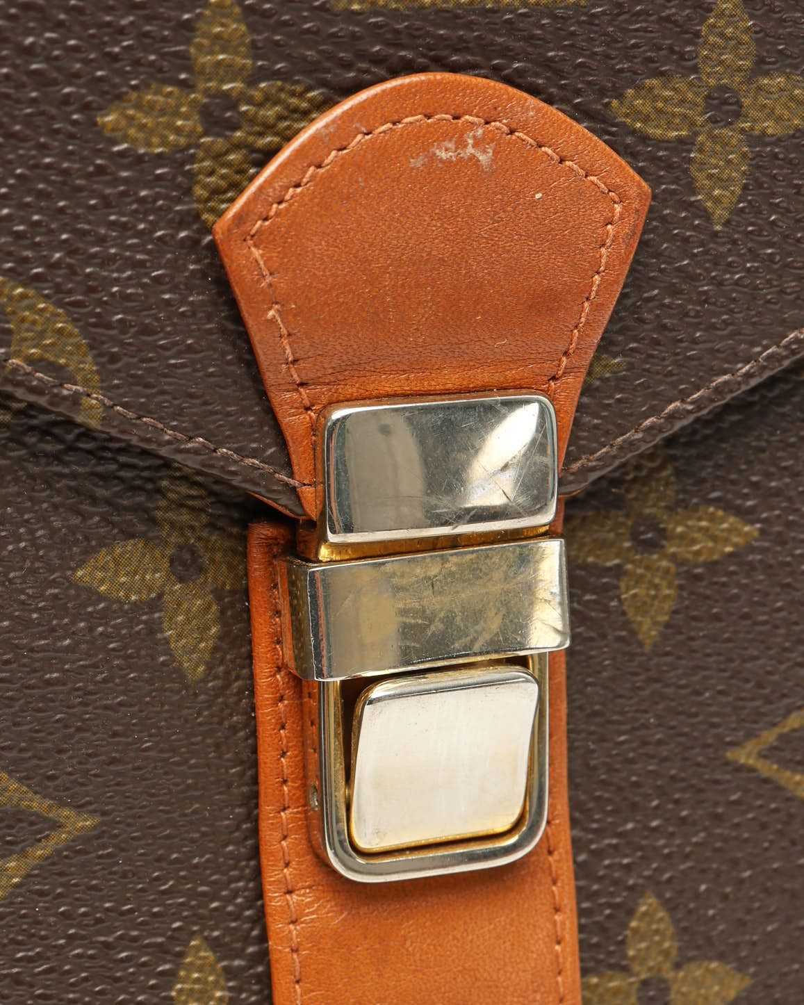 Pre-owned Louis Vuitton Monogram Envelope Clutch In Brown