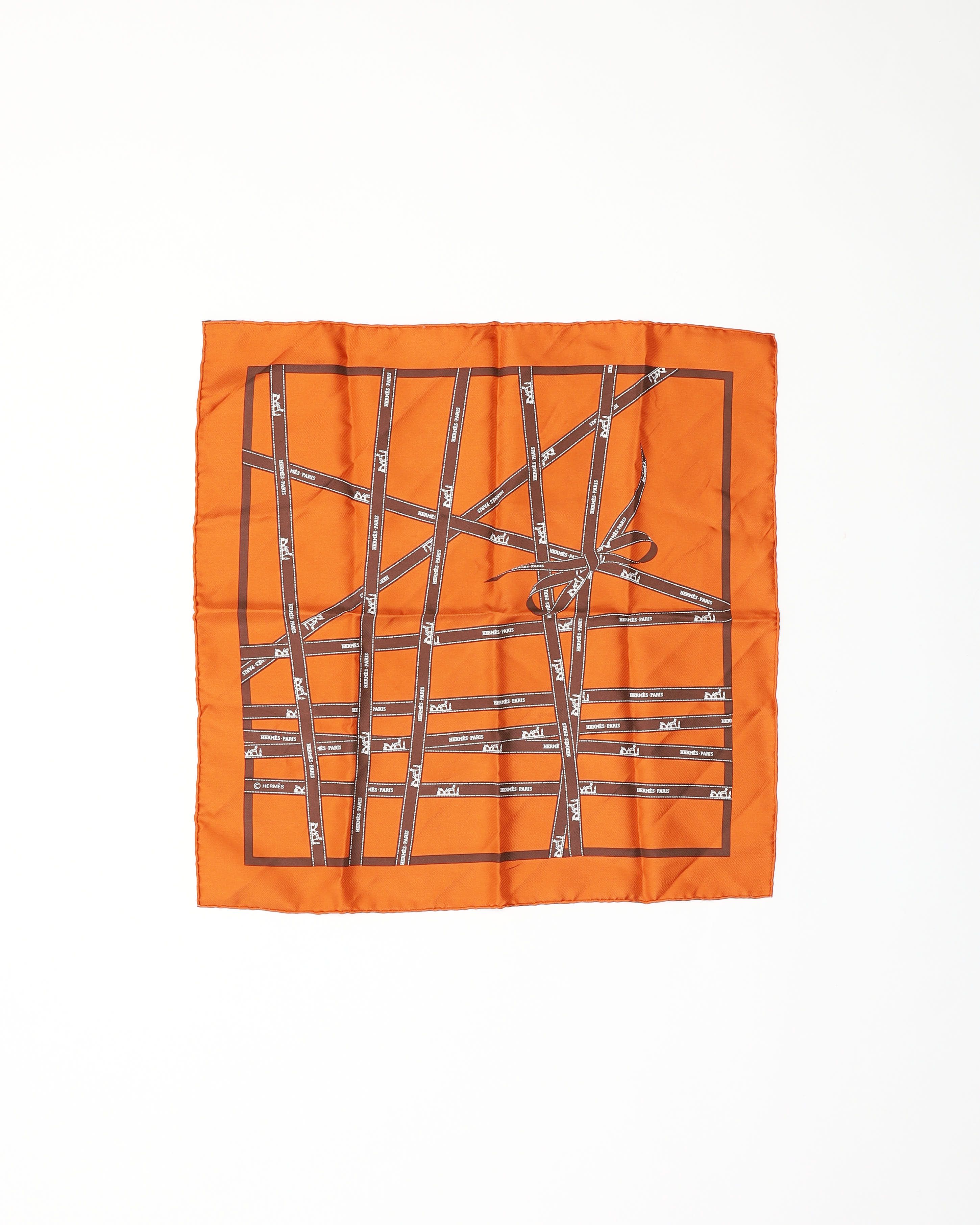 HERMES Pre-owned Hermès Bolduc Ribbon Silk Scarf In Multi