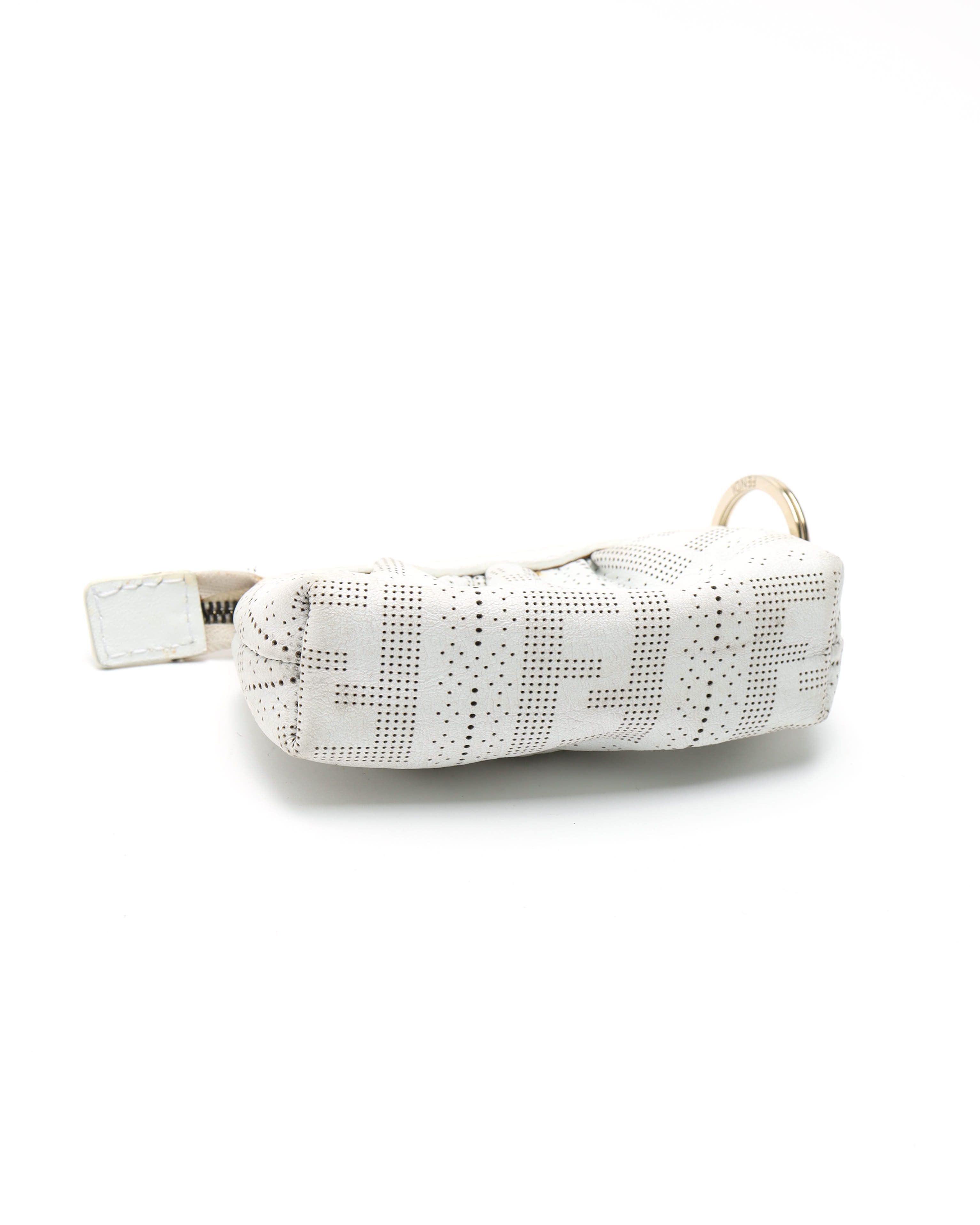 Fendi Zucca Key Pouch In White