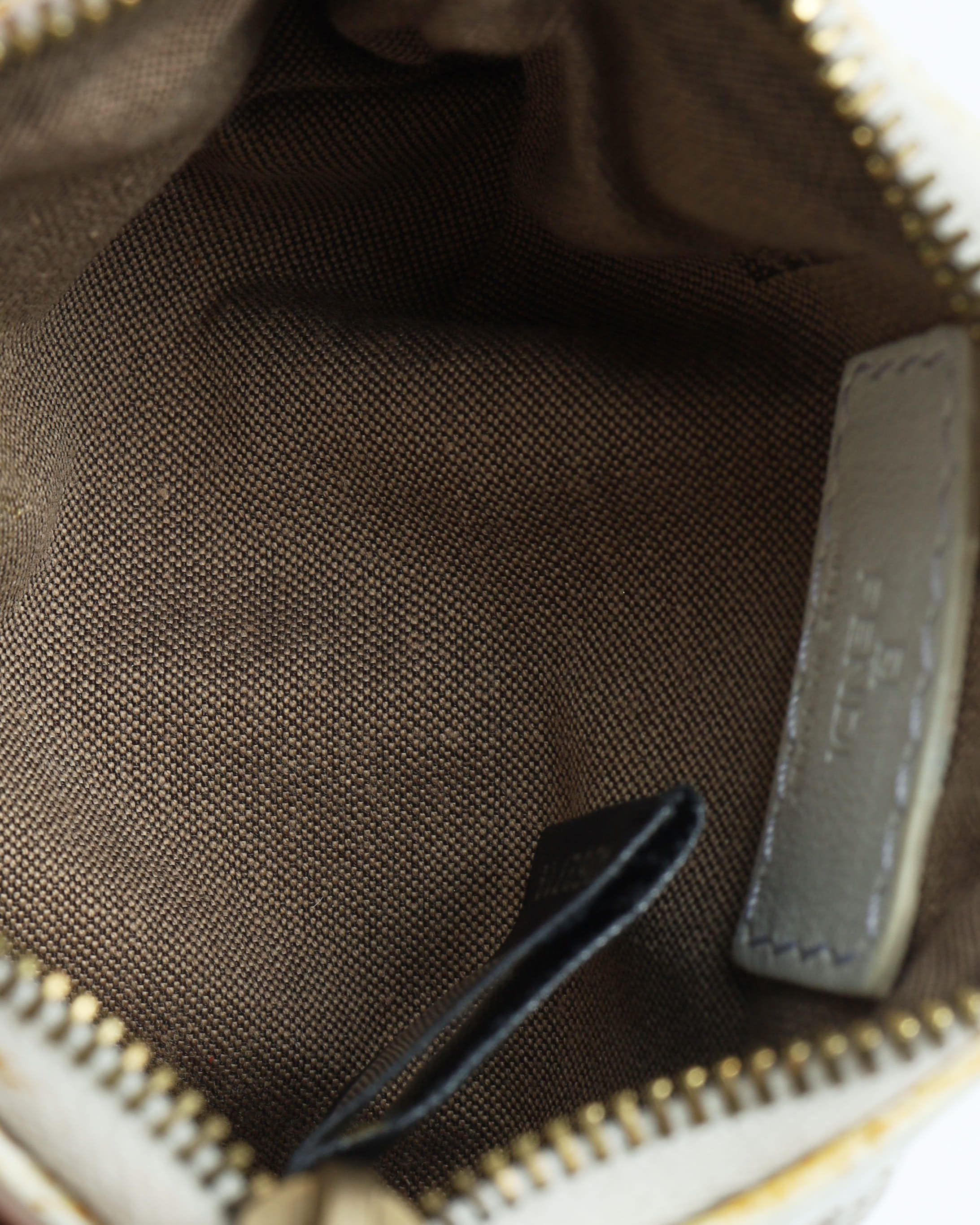 Fendi Zucca Key Pouch In White