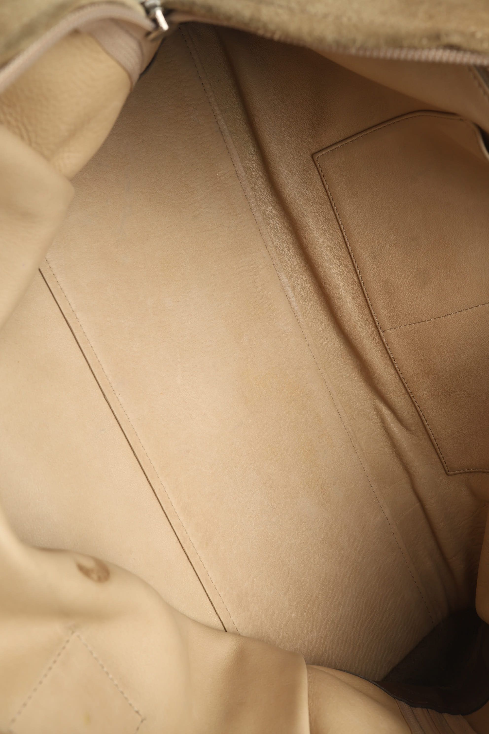 Loewe Suede Amazona Bag In Brown