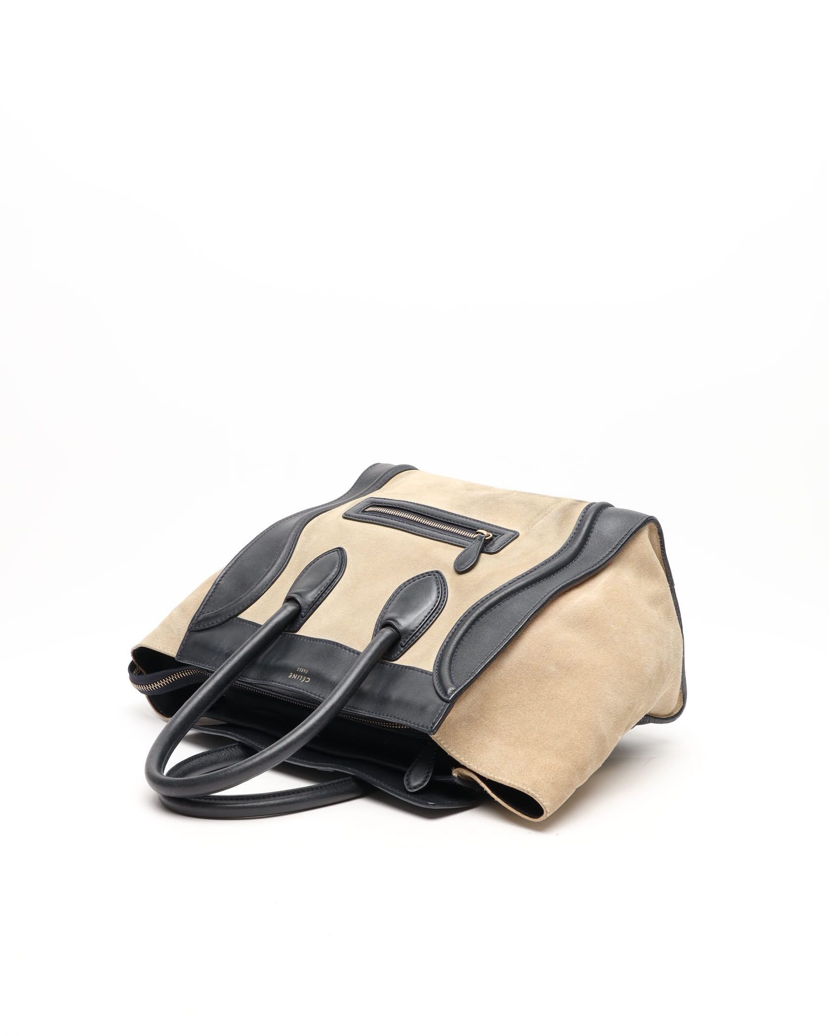 Celine Céline Luggage Mini Bag In Brown