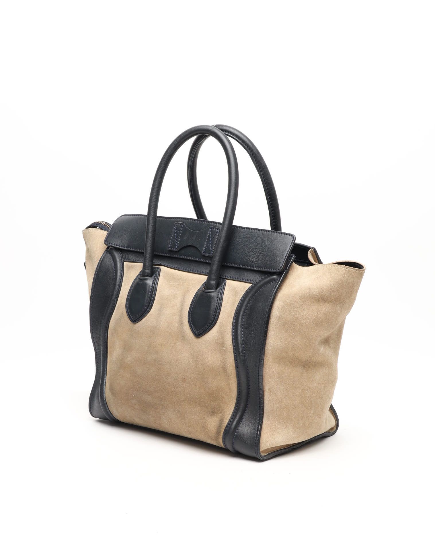 Celine Céline Luggage Mini Bag In Brown