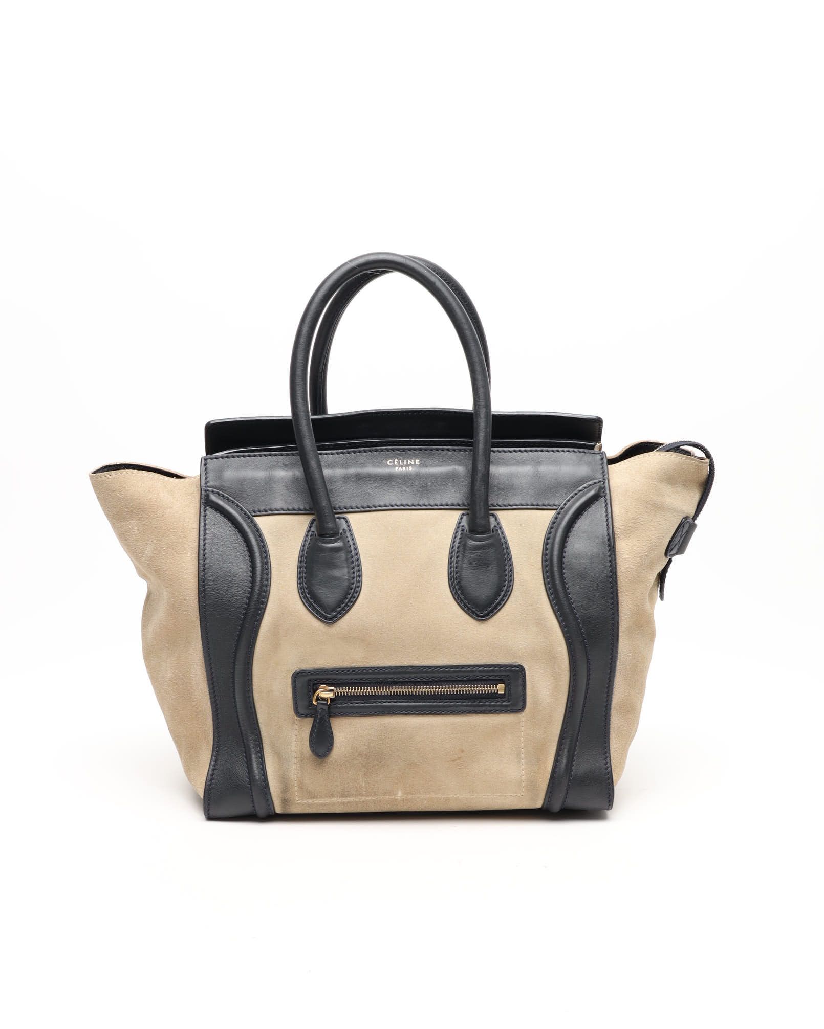 Celine Céline Luggage Mini Bag In Brown