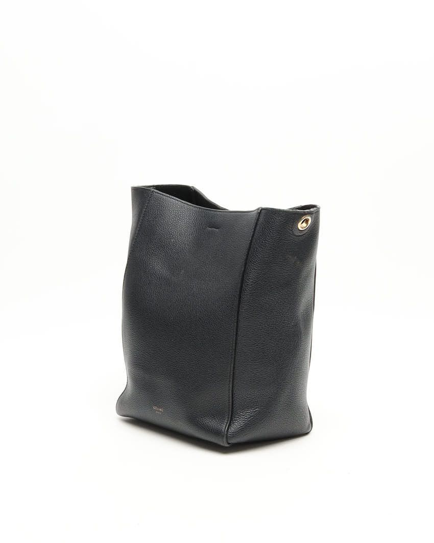 Celine Céline Small Seau Sangle Bucket Bag In Black