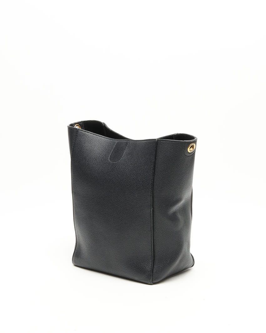 Celine Céline Small Seau Sangle Bucket Bag In Black