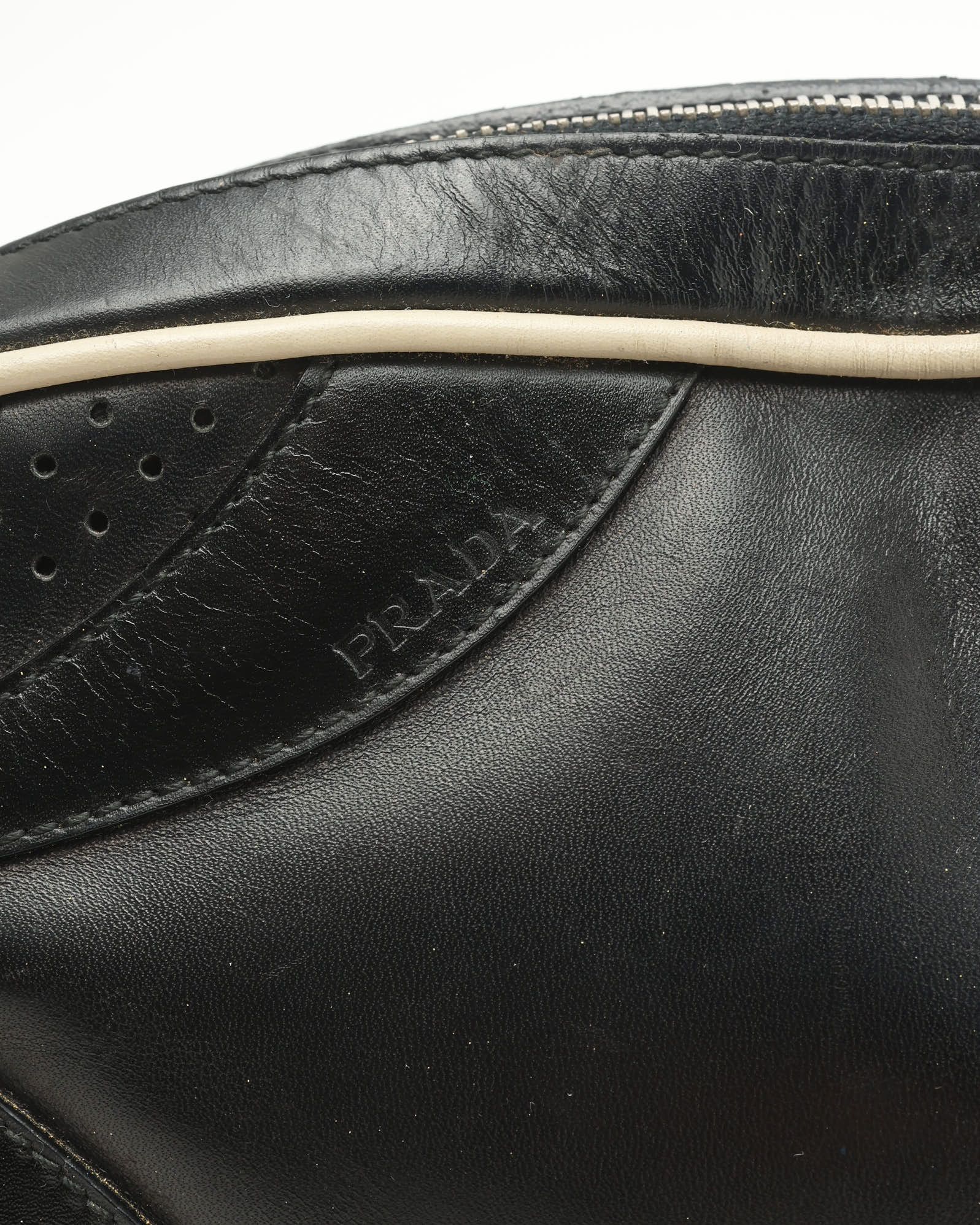 Prada Small Bowling Bag In Black