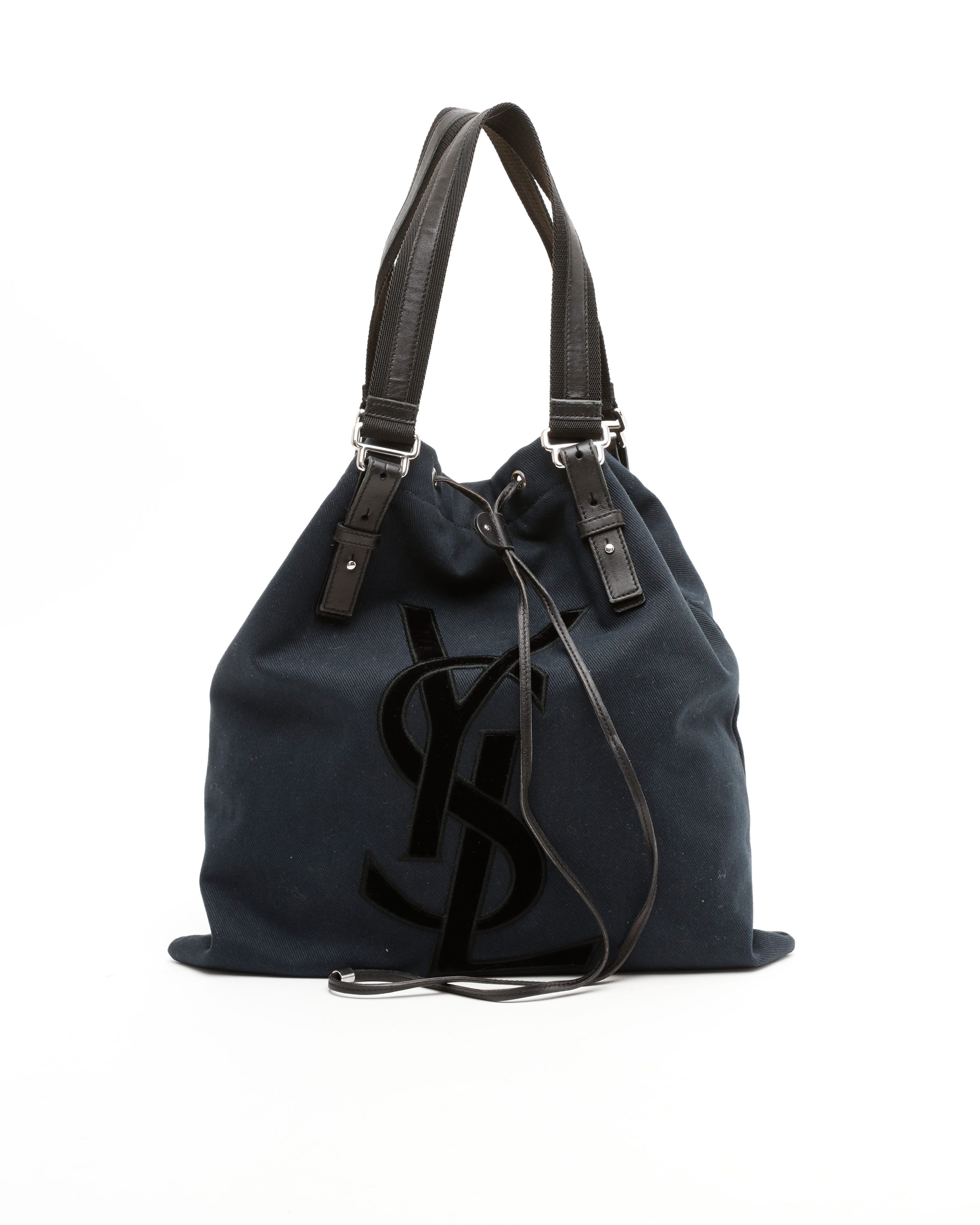 Saint Laurent Kahala Tote Bag In Blue