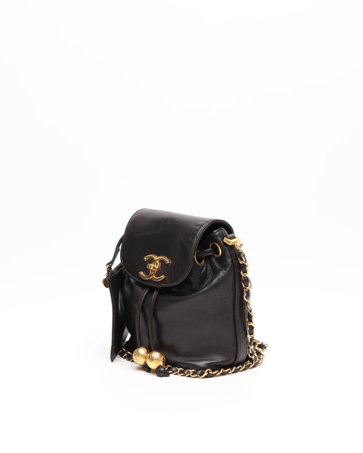 CHANEL Pre-owned Cc Chain Bucket Bag In Black