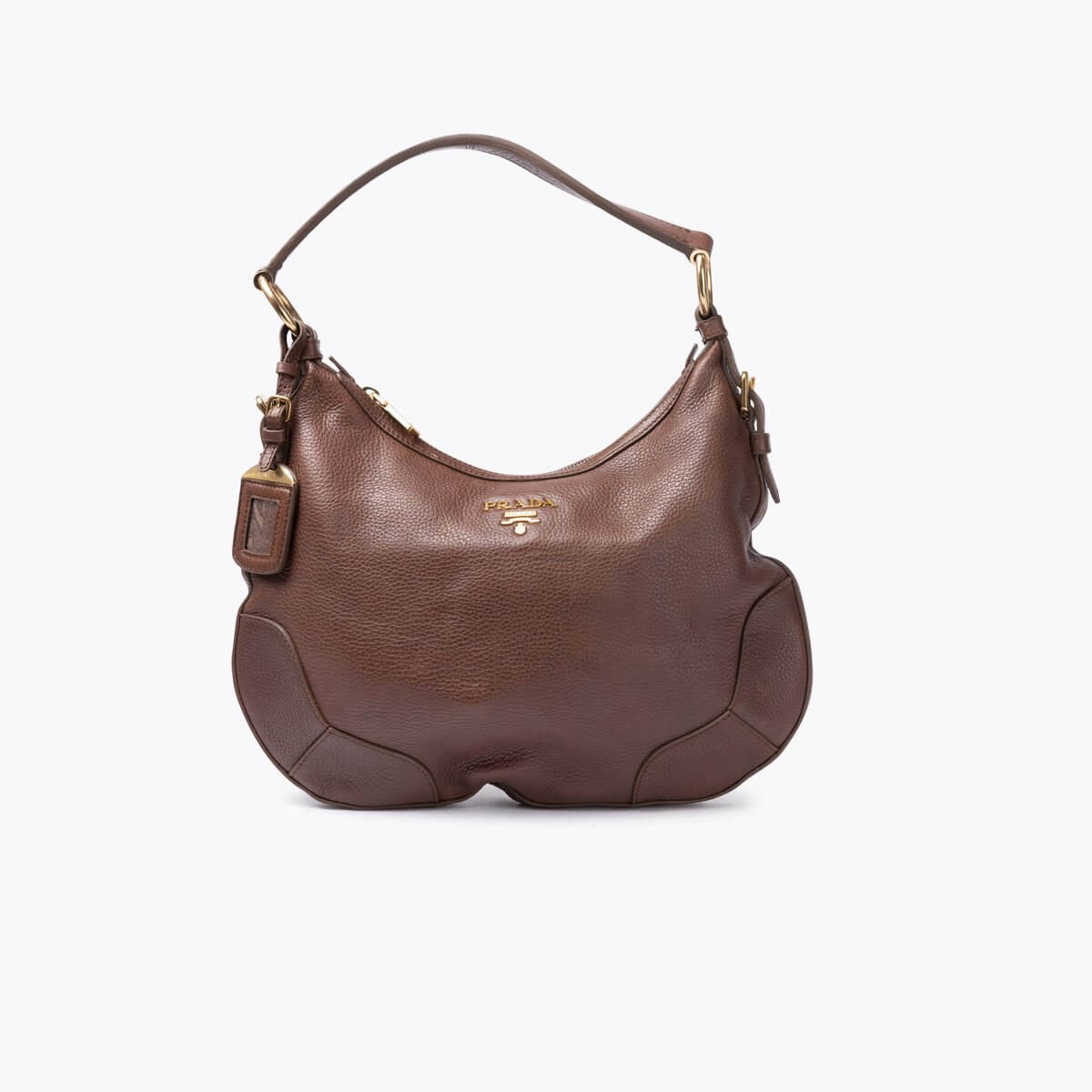 PRADA Vitello Daino Hobo Bag