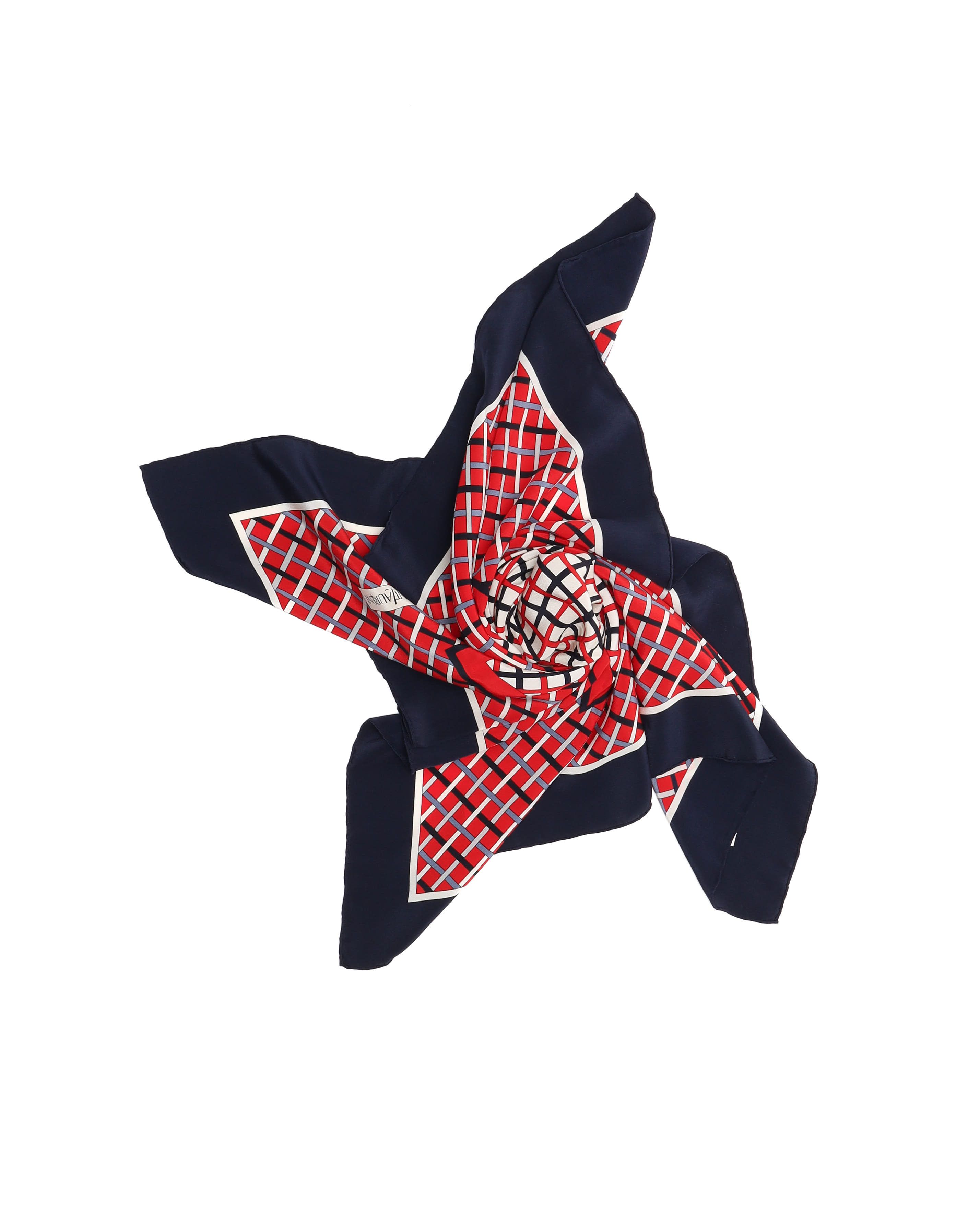 Saint Laurent Silk Scarf In Red