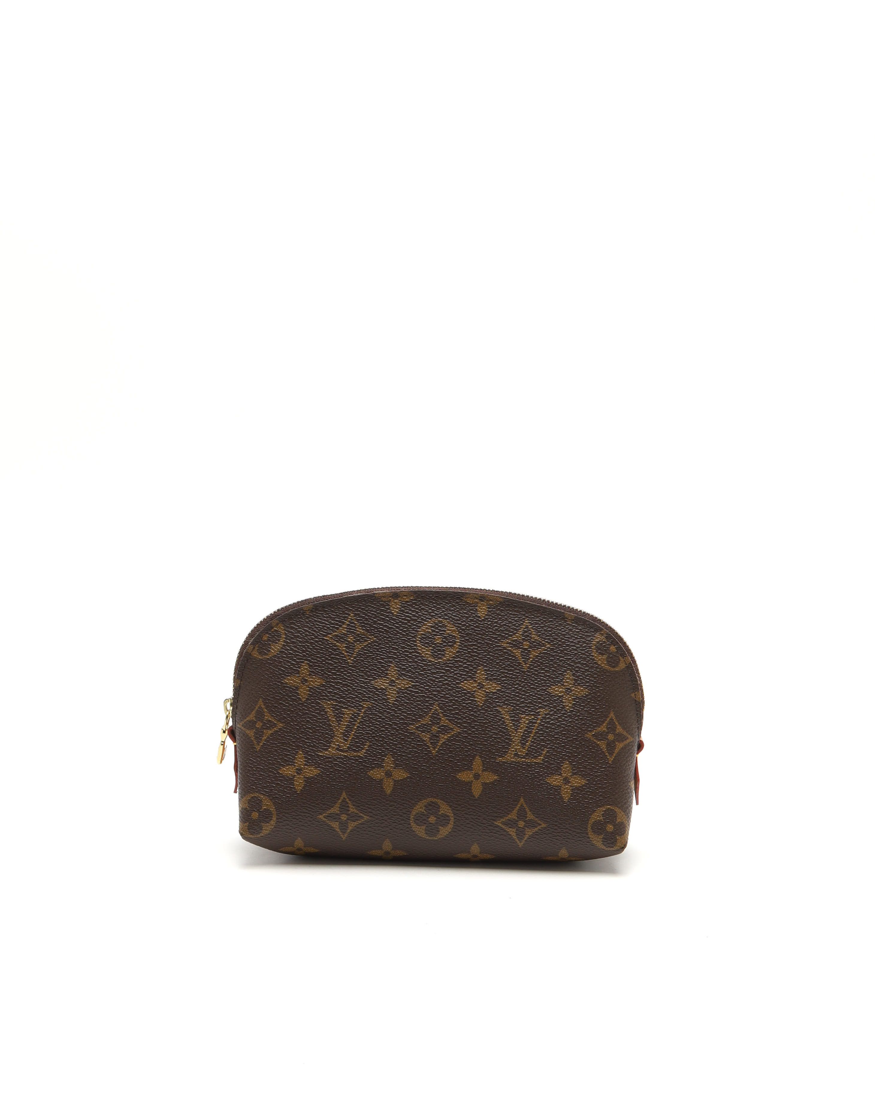 Pre-owned Louis Vuitton Monogram Cosmetic Pouch In Brown