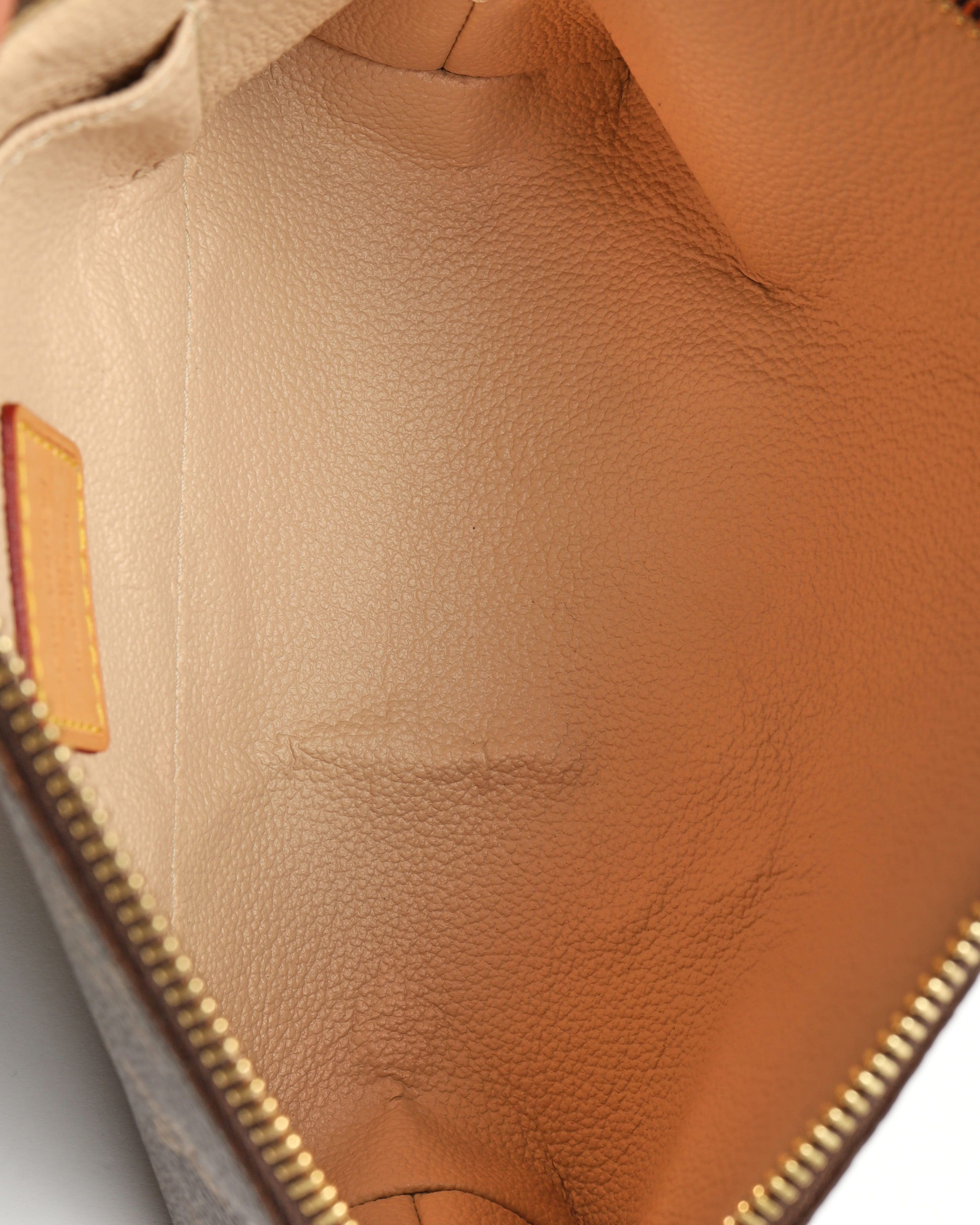 Pre-owned Louis Vuitton Monogram Cosmetic Pouch In Brown