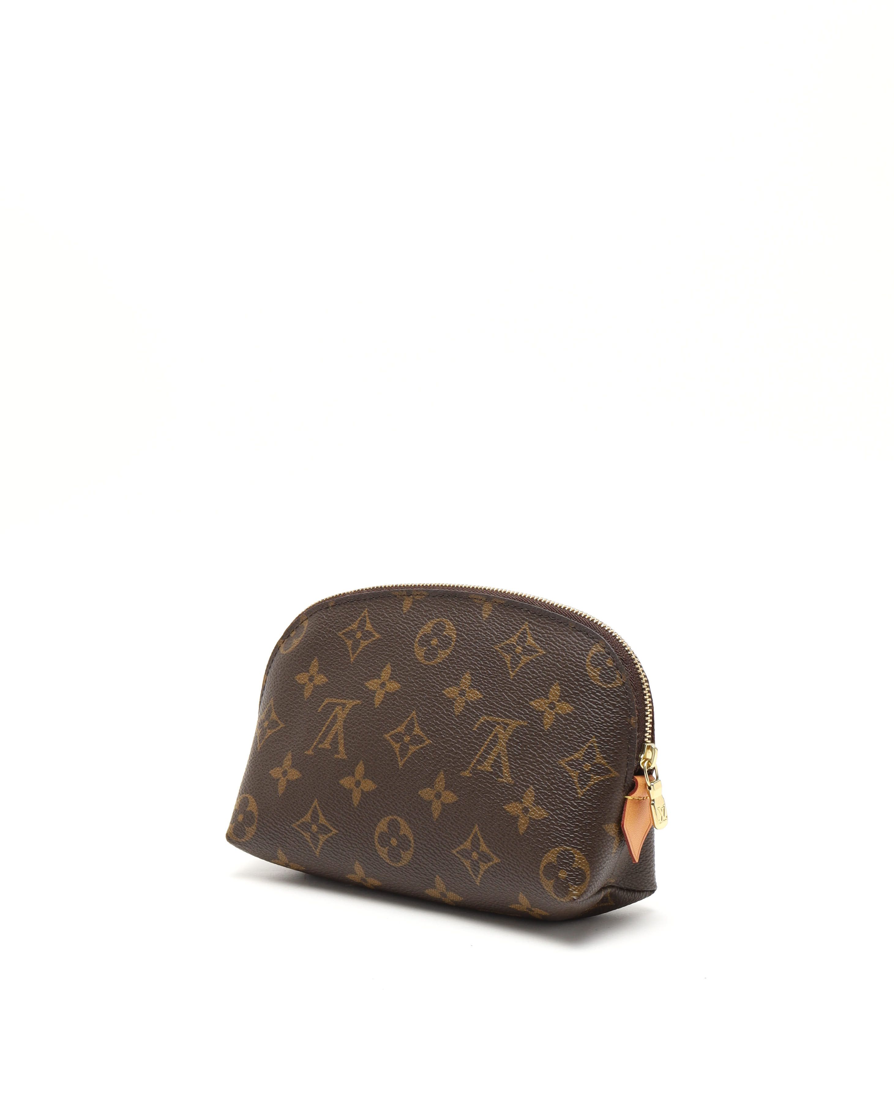 Pre-owned Louis Vuitton Monogram Cosmetic Pouch In Brown