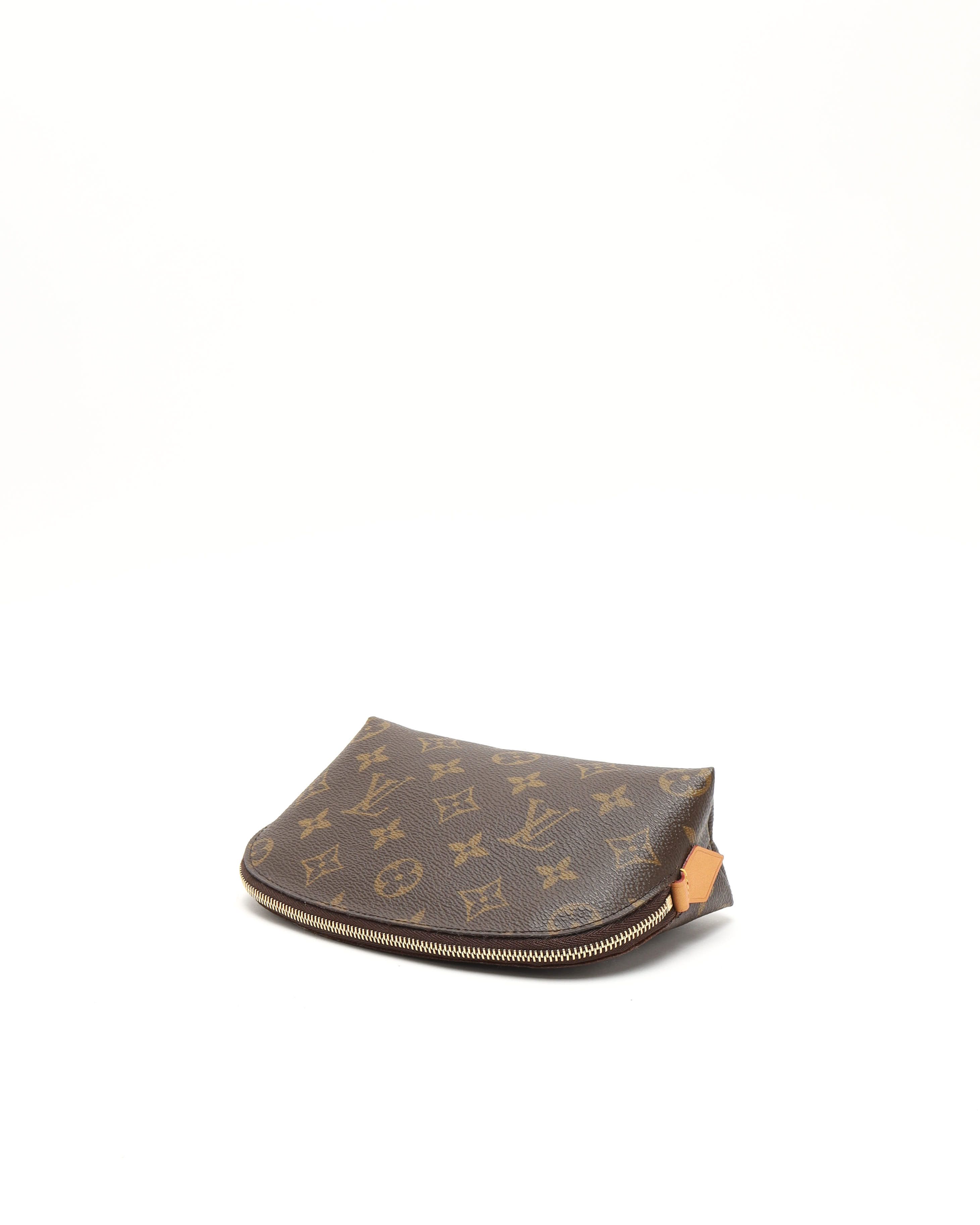 Pre-owned Louis Vuitton Monogram Cosmetic Pouch In Brown