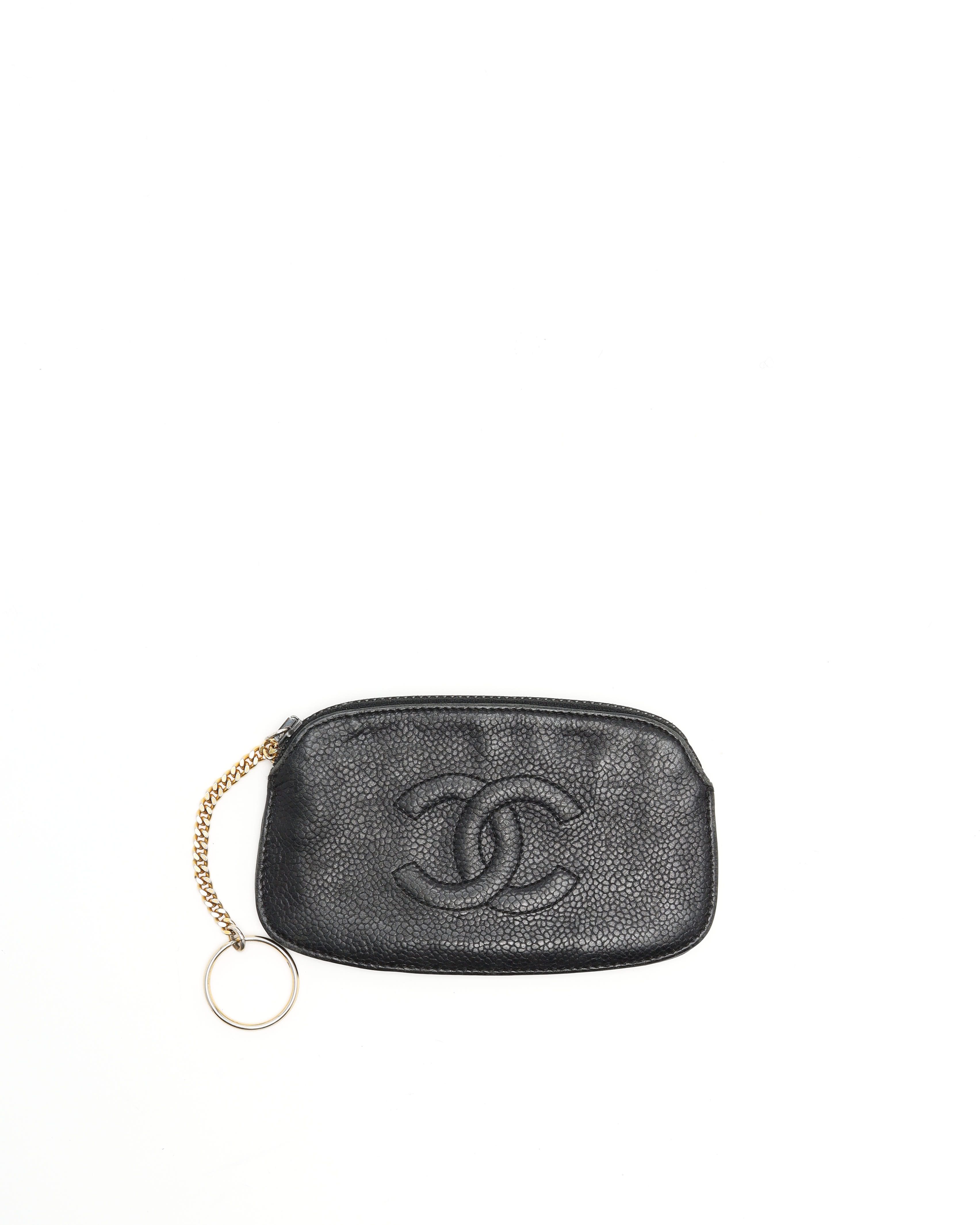CHANEL Pre-owned Cc Coin/key Purse In Black