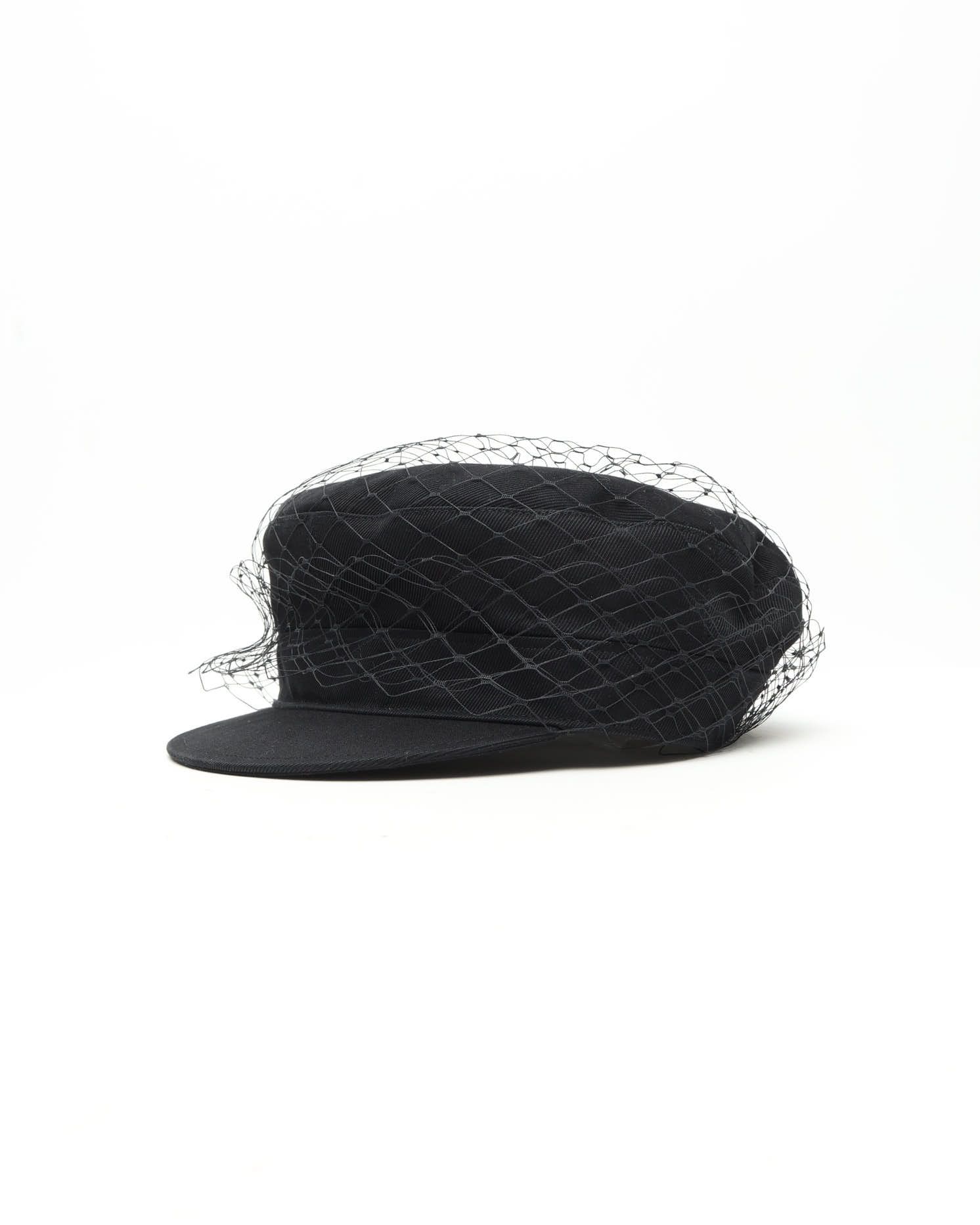 Dior Christian  Bee Embroidered Beret Tile In Black