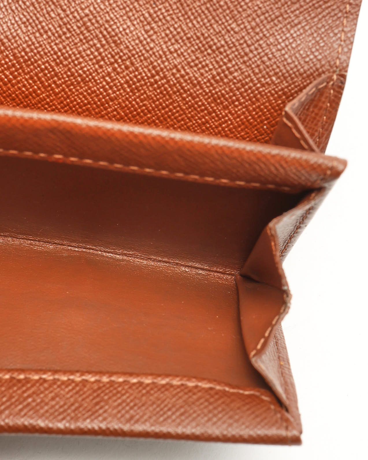 Pre-owned Louis Vuitton Flap Card Holder In Brown