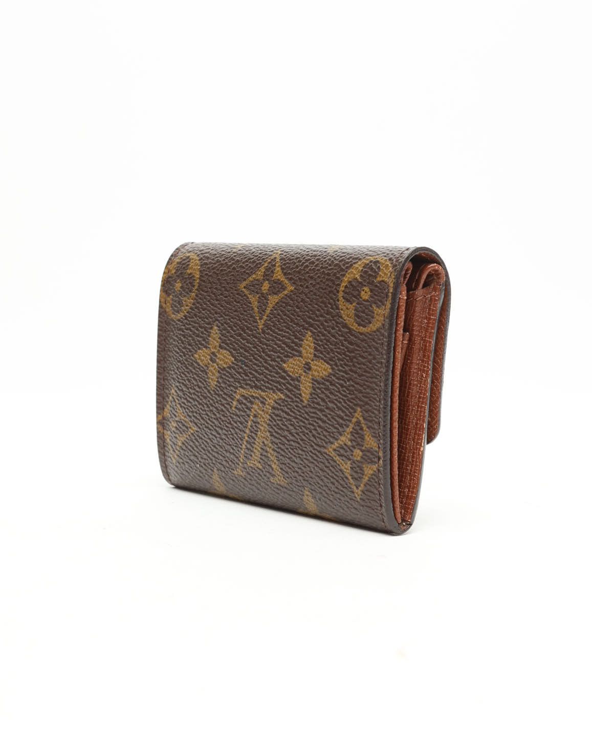 Pre-owned Louis Vuitton Flap Card Holder In Brown
