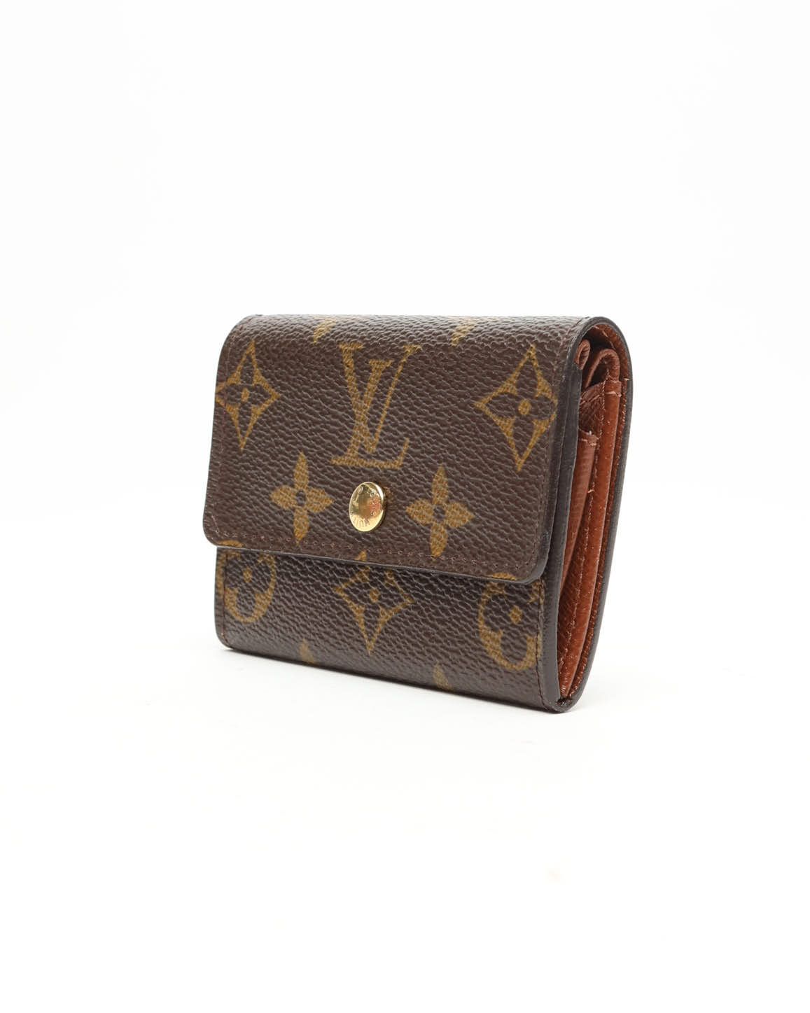 Pre-owned Louis Vuitton Flap Card Holder In Brown