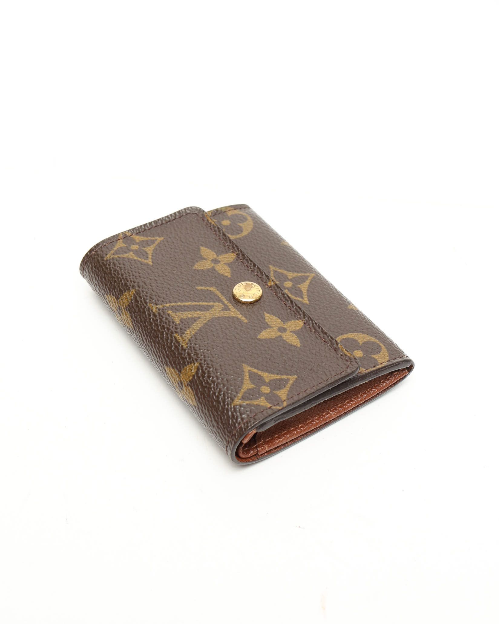 Pre-owned Louis Vuitton Flap Card Holder In Brown