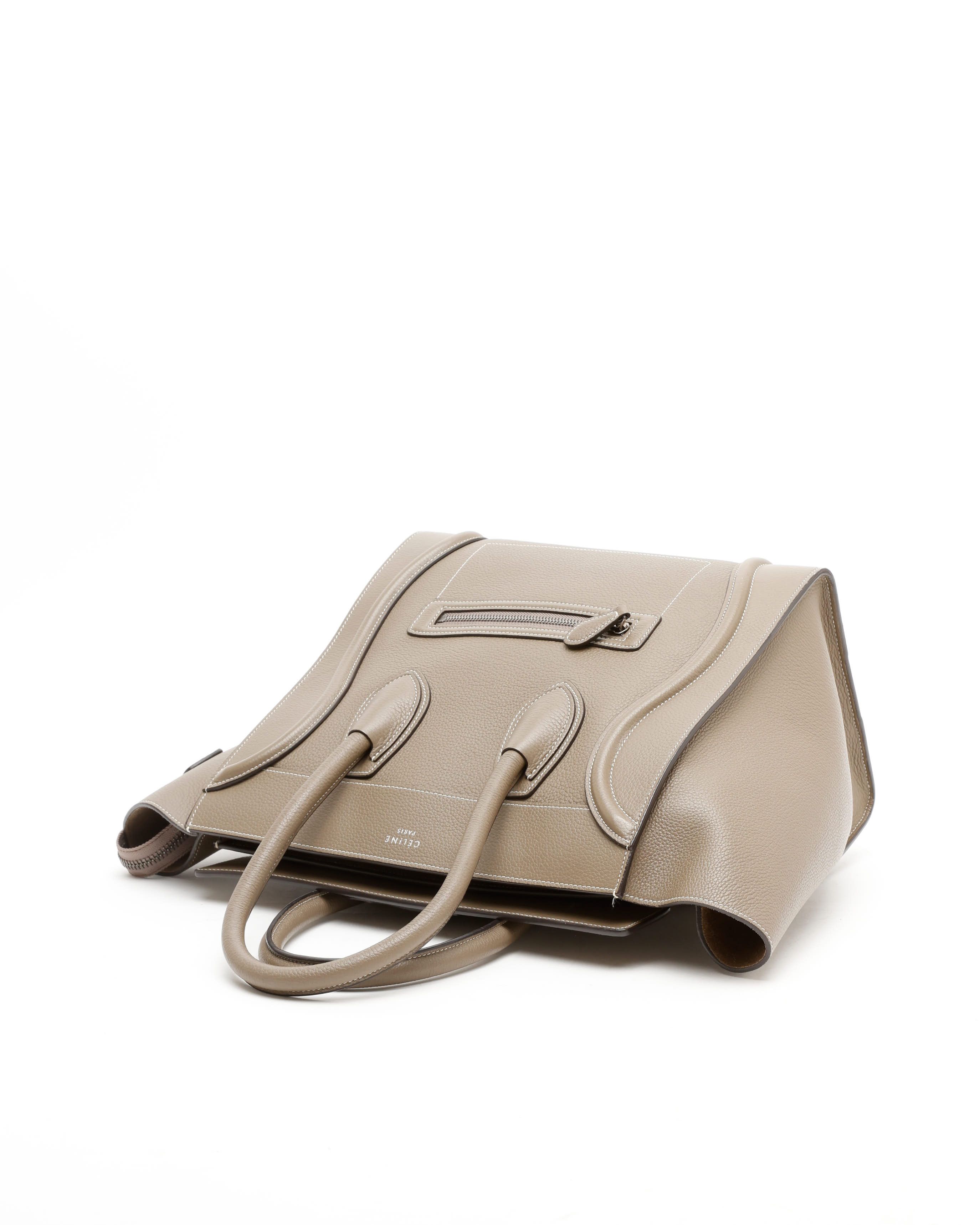 Celine Céline Luggage Mini Bag In Brown