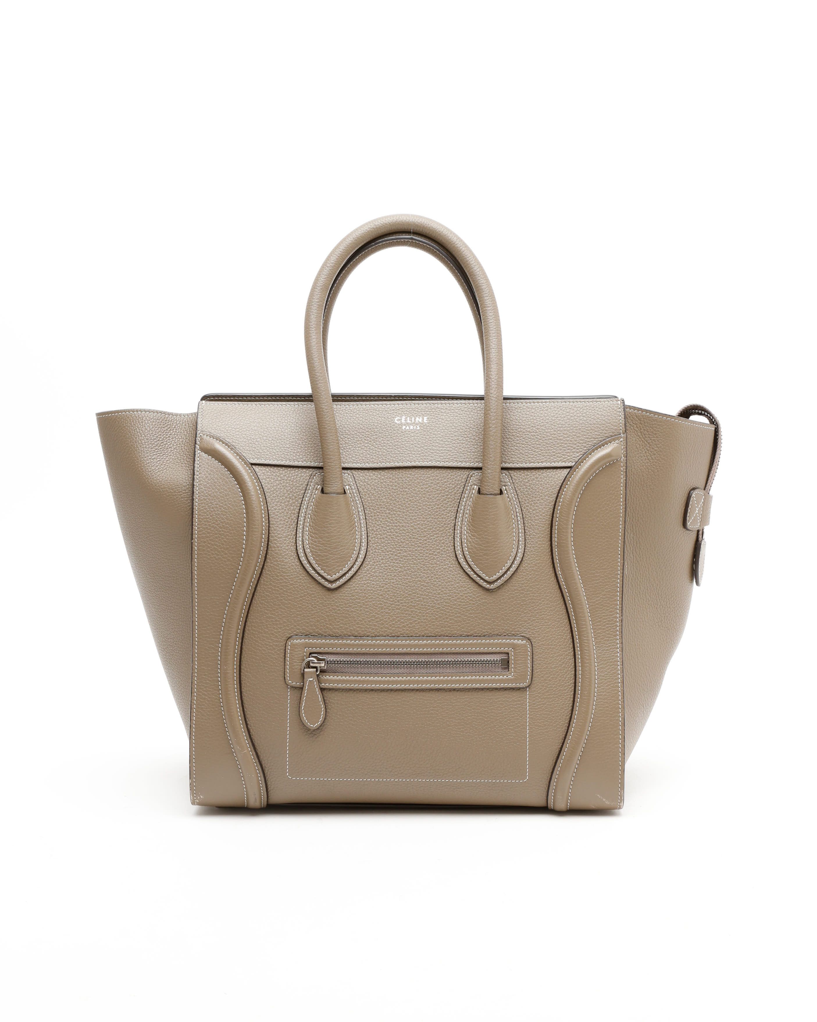 Celine Céline Luggage Mini Bag In Brown