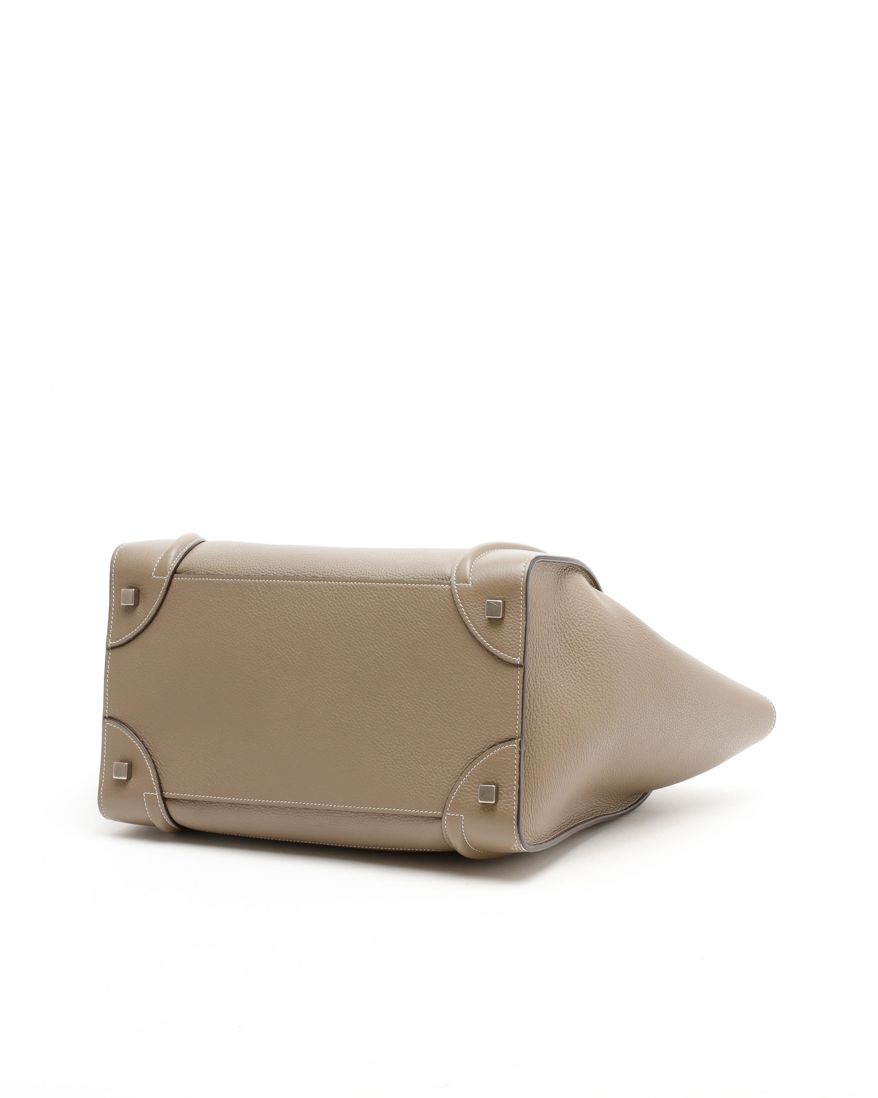 Celine Céline Luggage Mini Bag In Brown