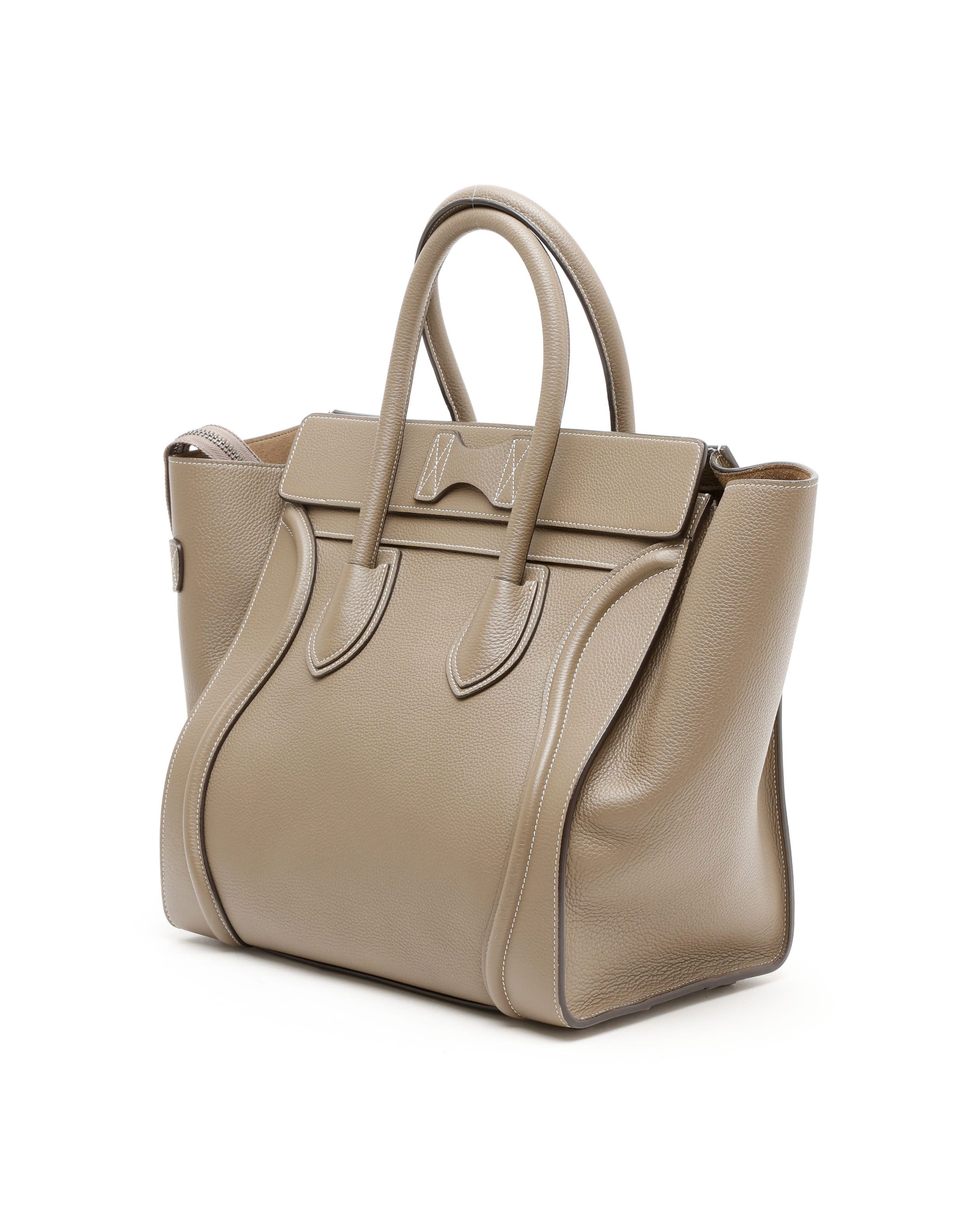 Celine Céline Luggage Mini Bag In Brown