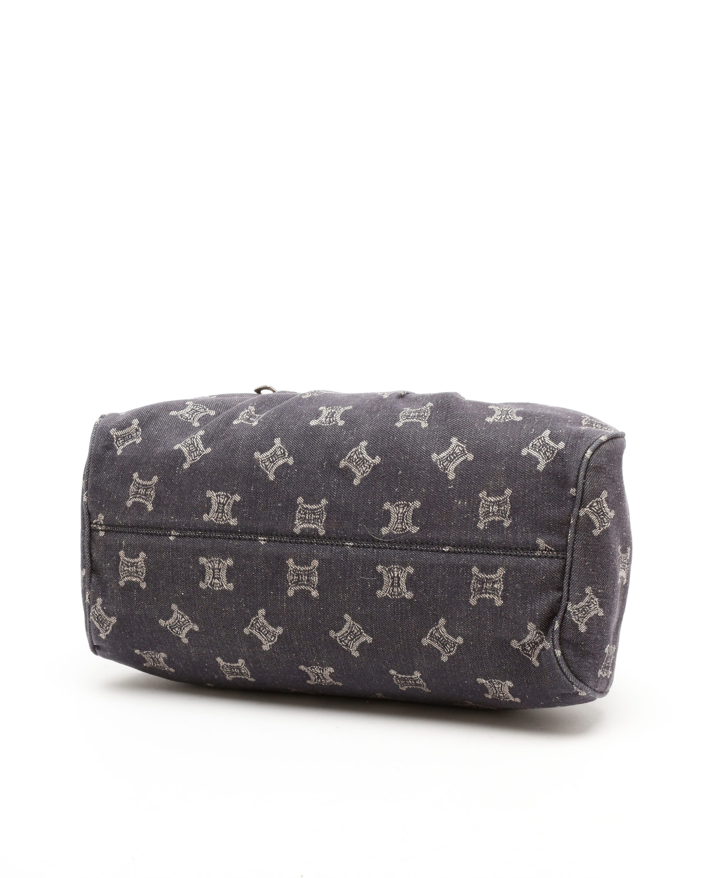 Celine Céline Triomphe Shoulder Bag In Blue