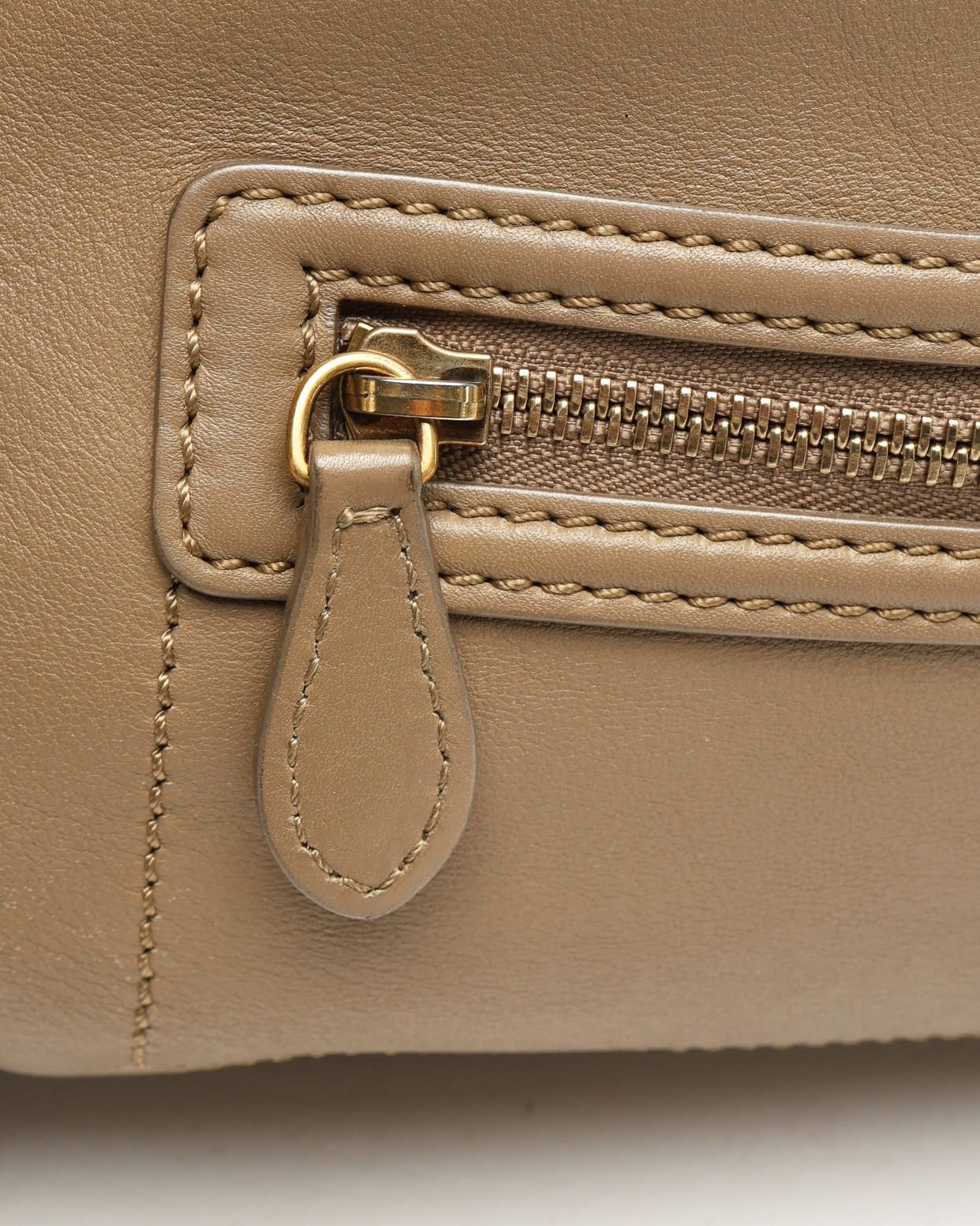 Celine Céline Luggage Mini Bag In Brown