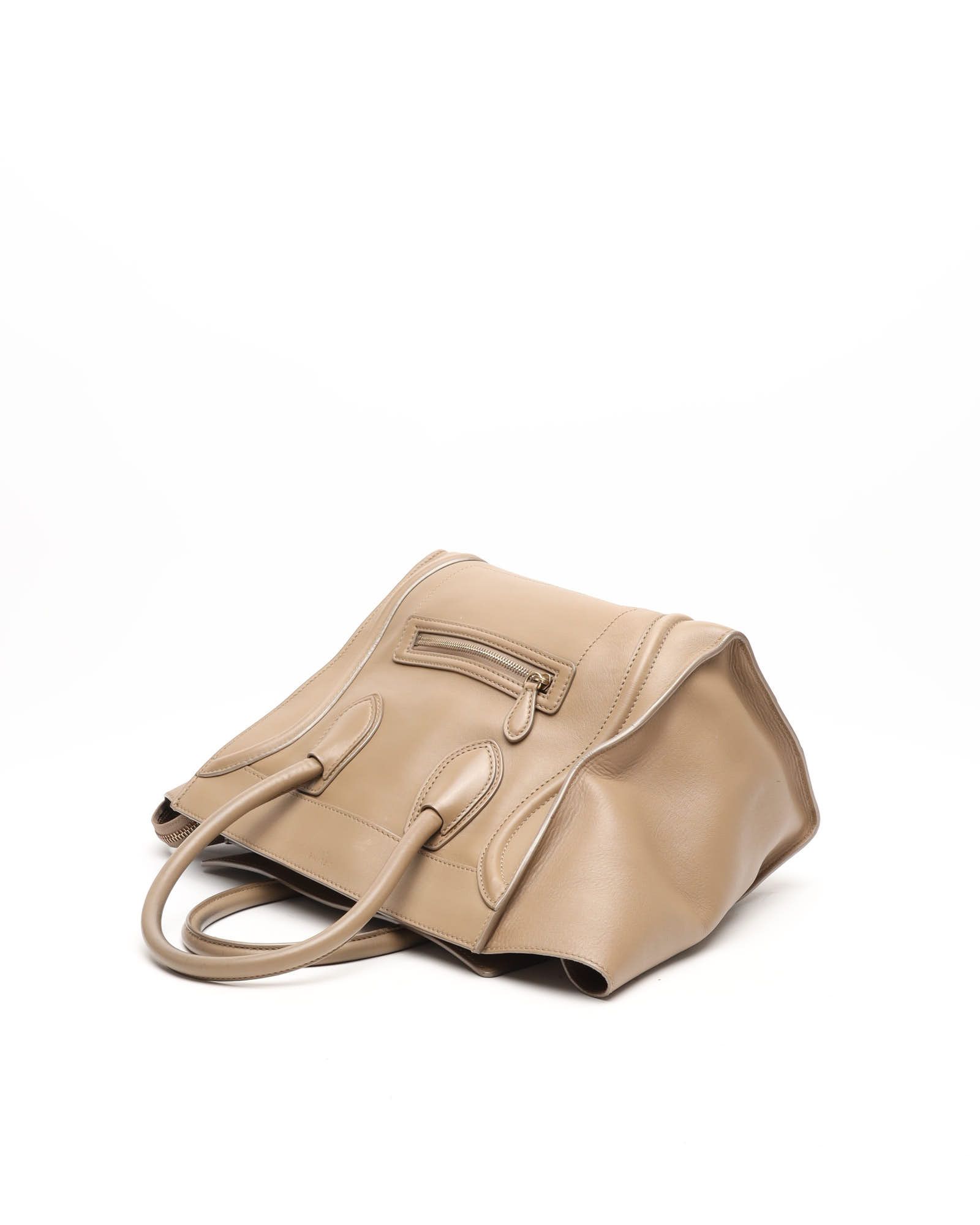 Celine Céline Luggage Mini Bag In Brown