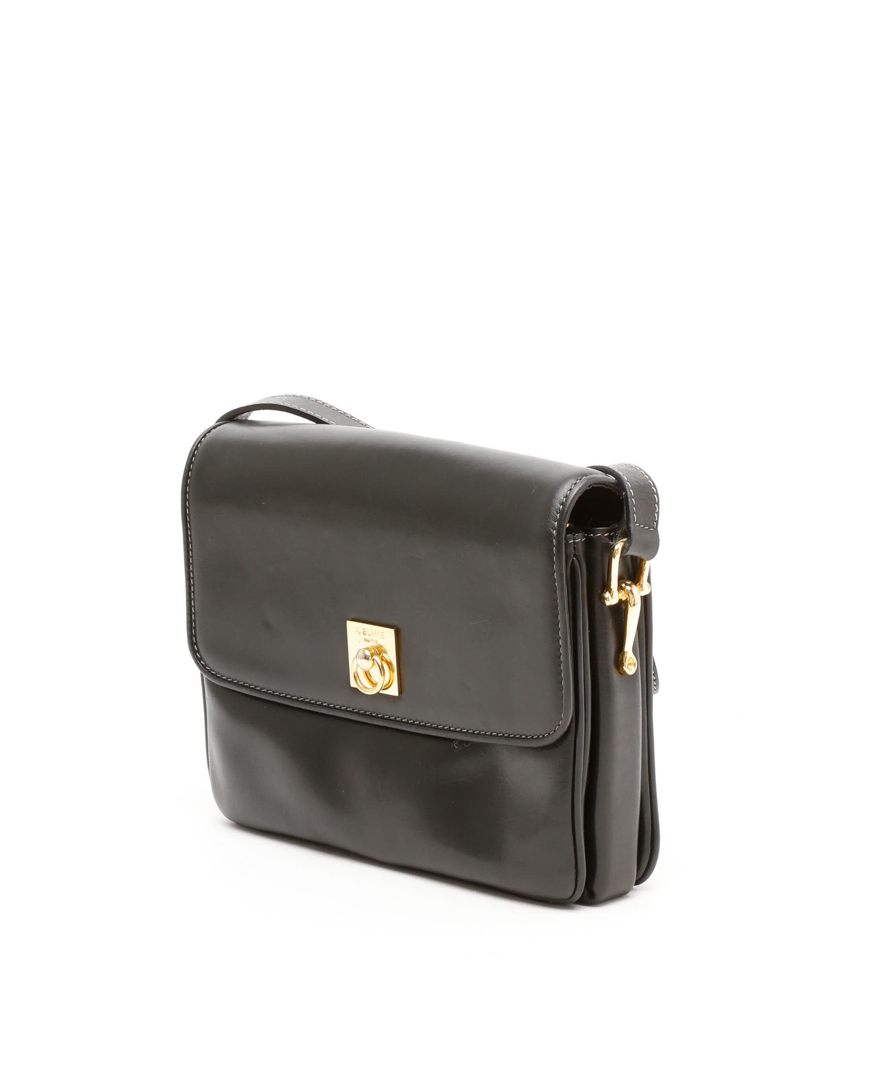 Celine Céline Crossbody Bag In Black