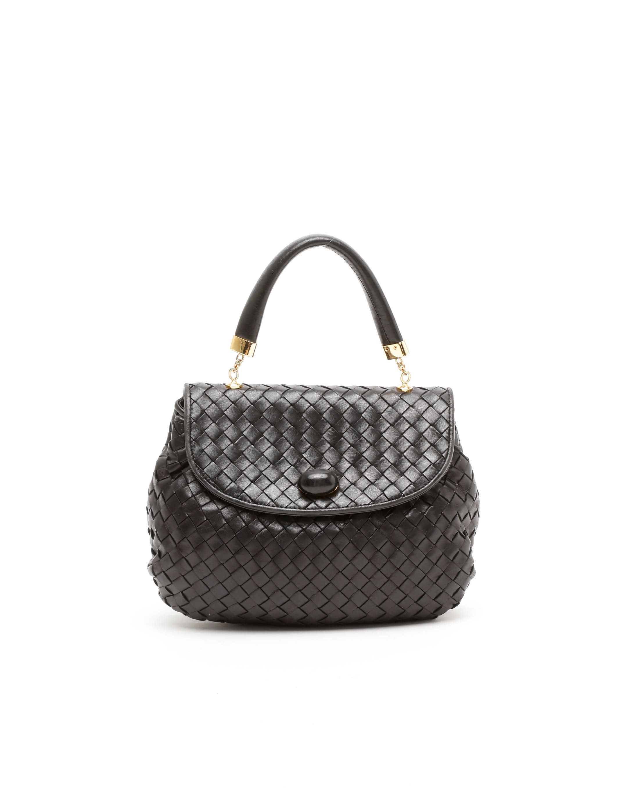 Bottega Veneta Intrecciato Top Handle Bag