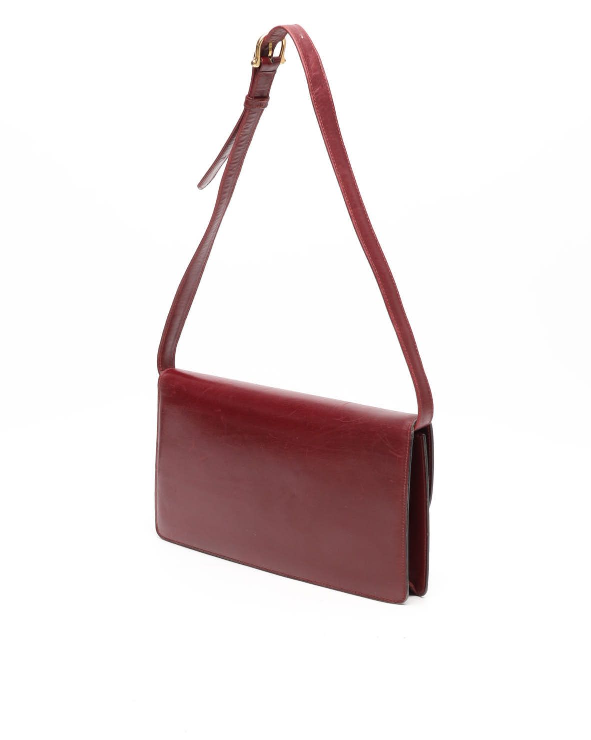 Celine Céline Horse Carriage Bag In Burgundy