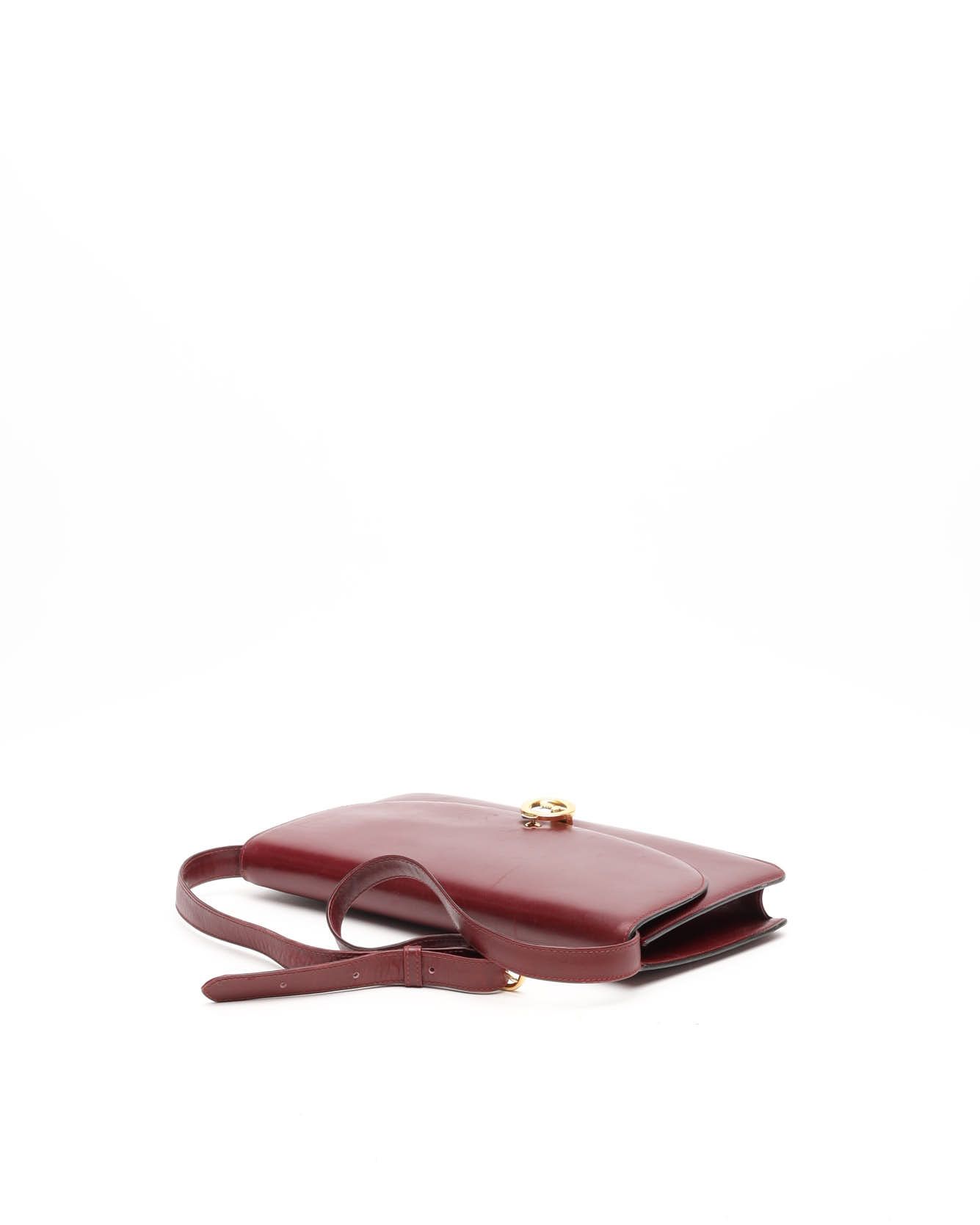 Celine Céline Horse Carriage Bag In Burgundy